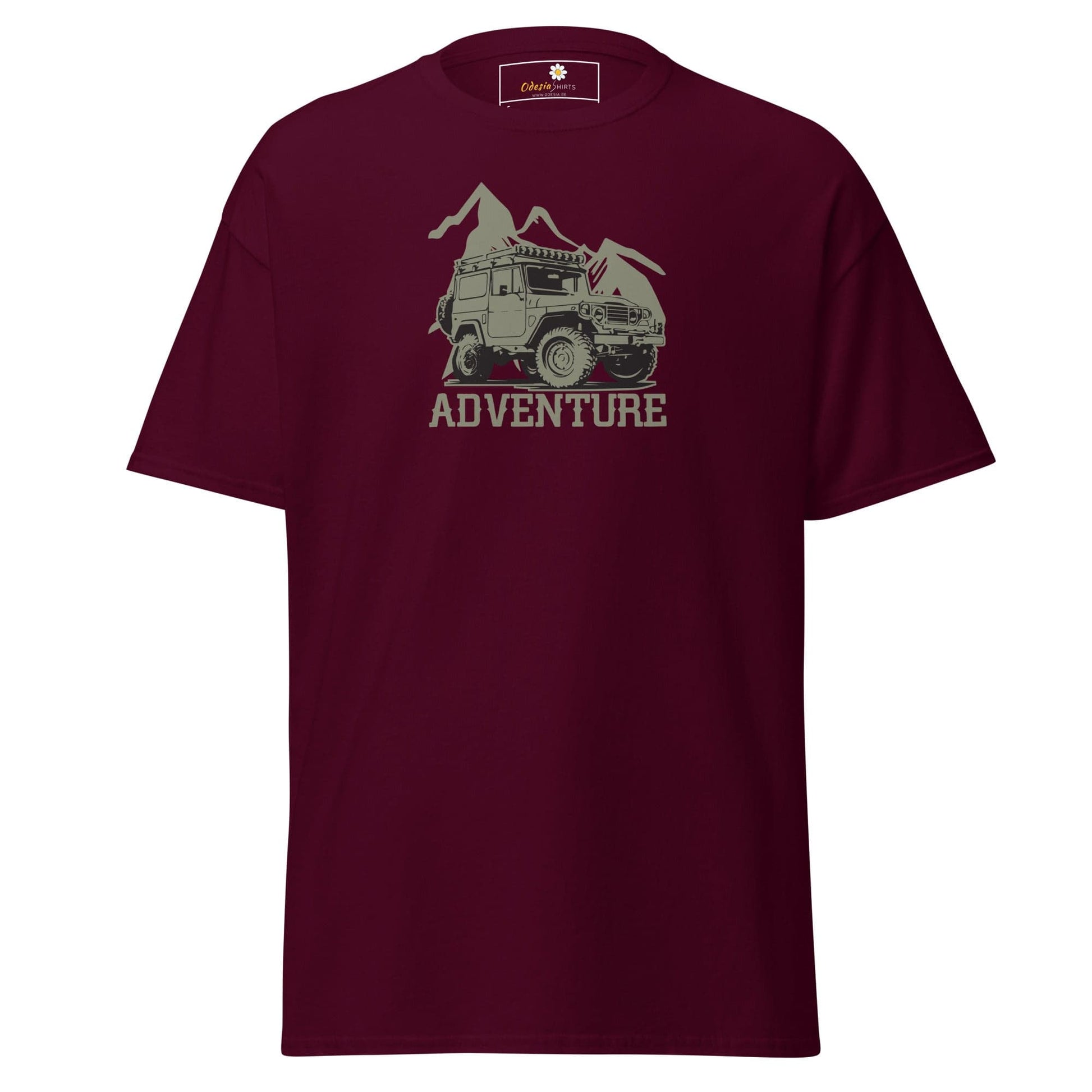Unisex classic t-shirt - MOTOR ADVENTURE 4X4 - REGULAR - Maroon / S
