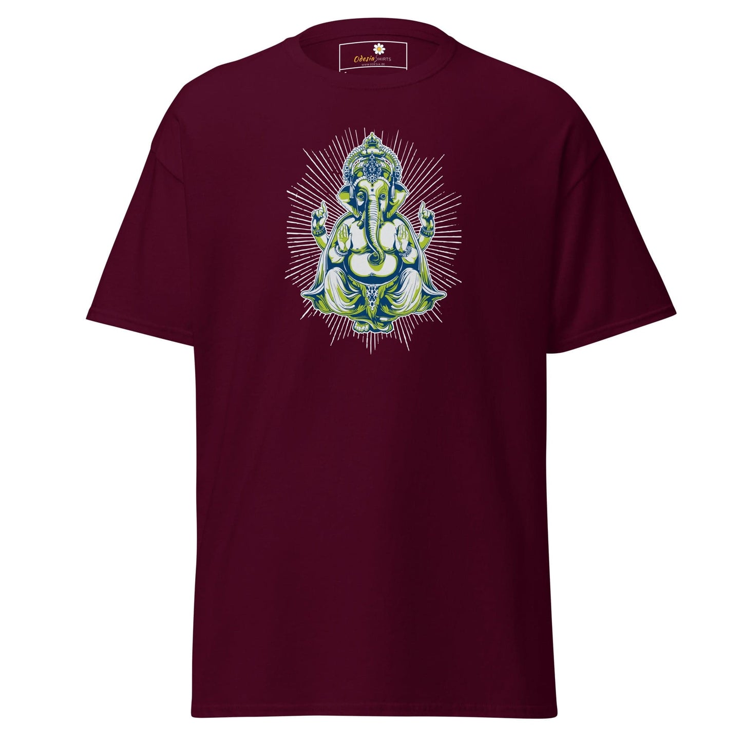Unisex classic tee - SPIRITUAL GANESH - REGULAR - Maroon / S
