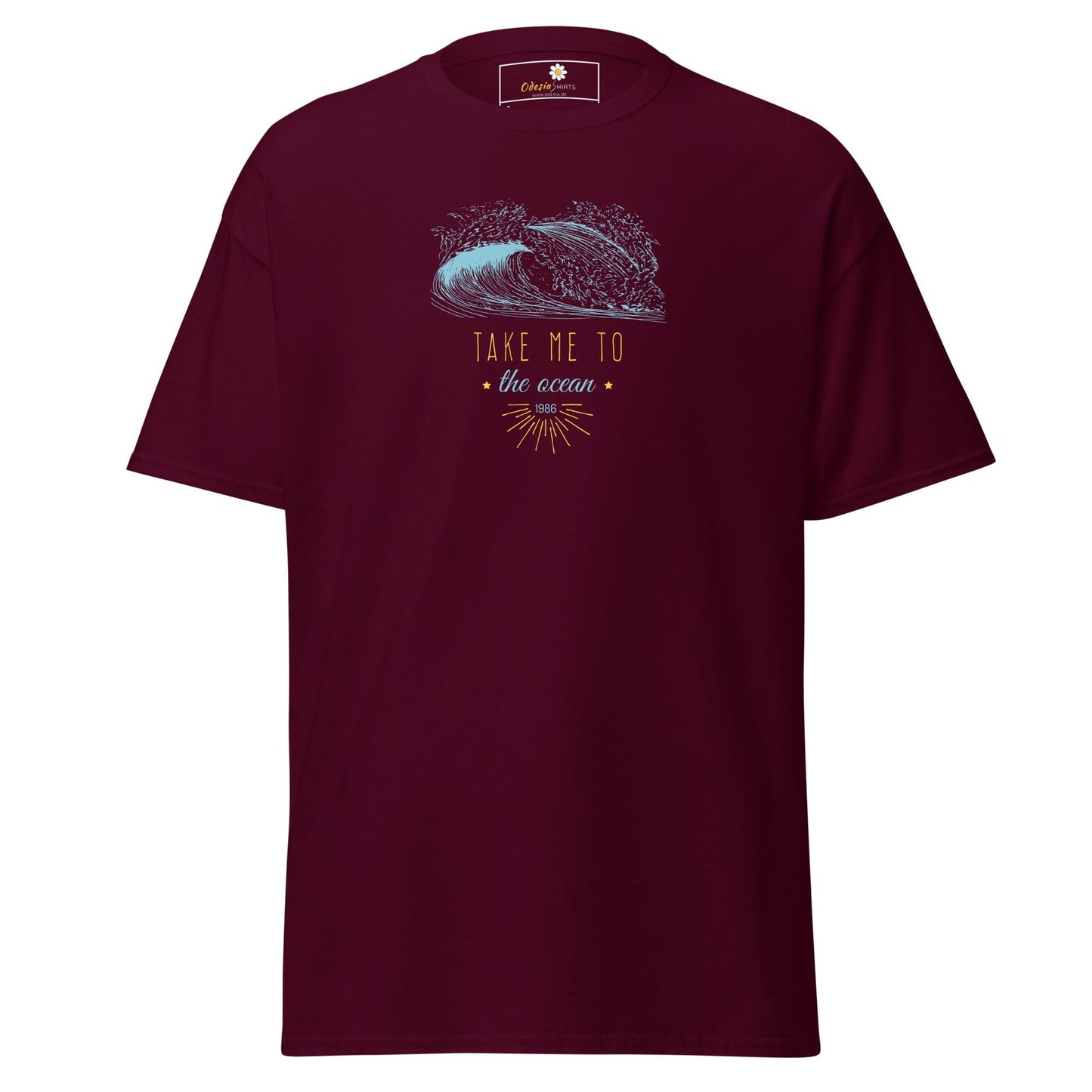 Unisex classic t-shirt - SEALIFE TAKE ME TO THE OCEAN - REGULAR - Maroon / S