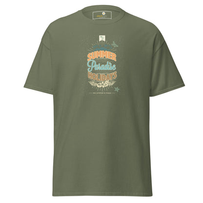 Unisex classic tee - SUMMER PARADISE - REGULAR - Military Green / S