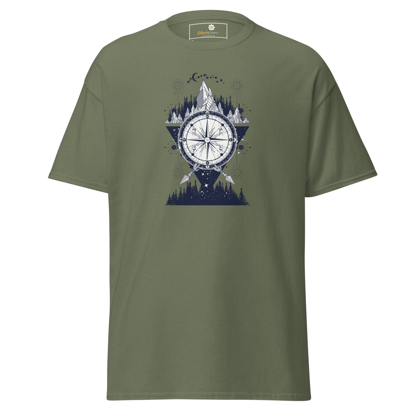 Unisex classic t-shirt - MYSTIC DIRECTIONS - REGULAR - Military Green / S
