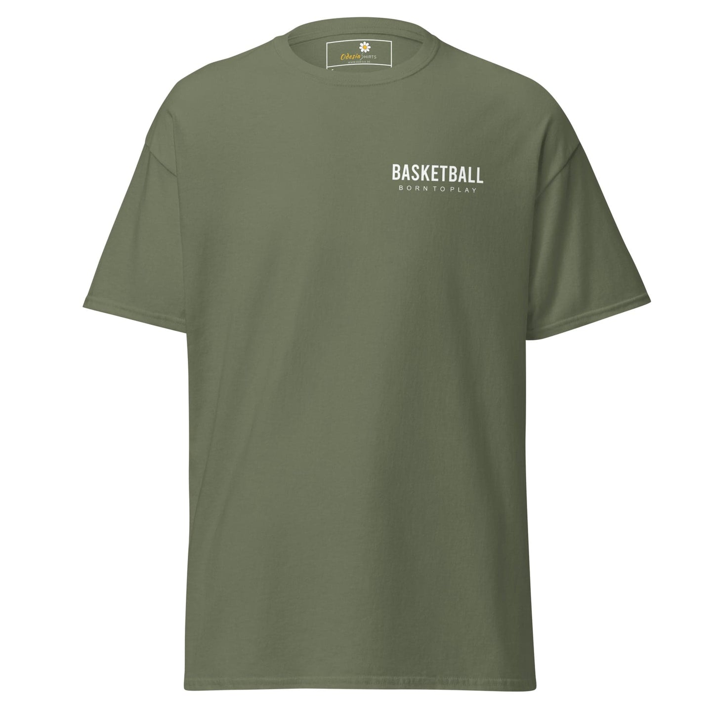 Unisex classic t-shirt - SPORT BASKETBALL - REGULAR - Military Green / S