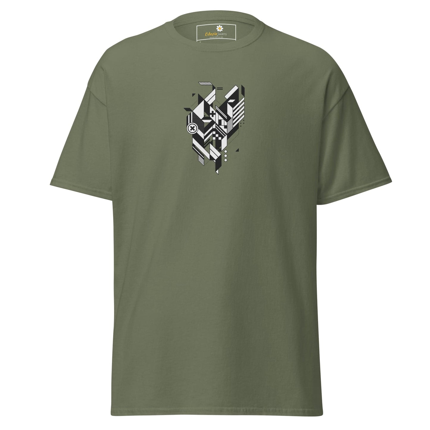 Unisex classic tee - ABSTRACT FIGURE - REGULAR - Military Green / S