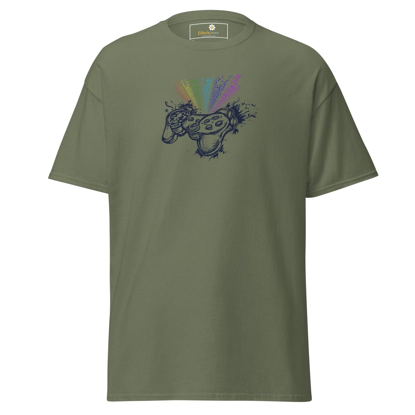 Unisex classic tee - IT COLORFUL GAMER - REGULAR - Military Green / S