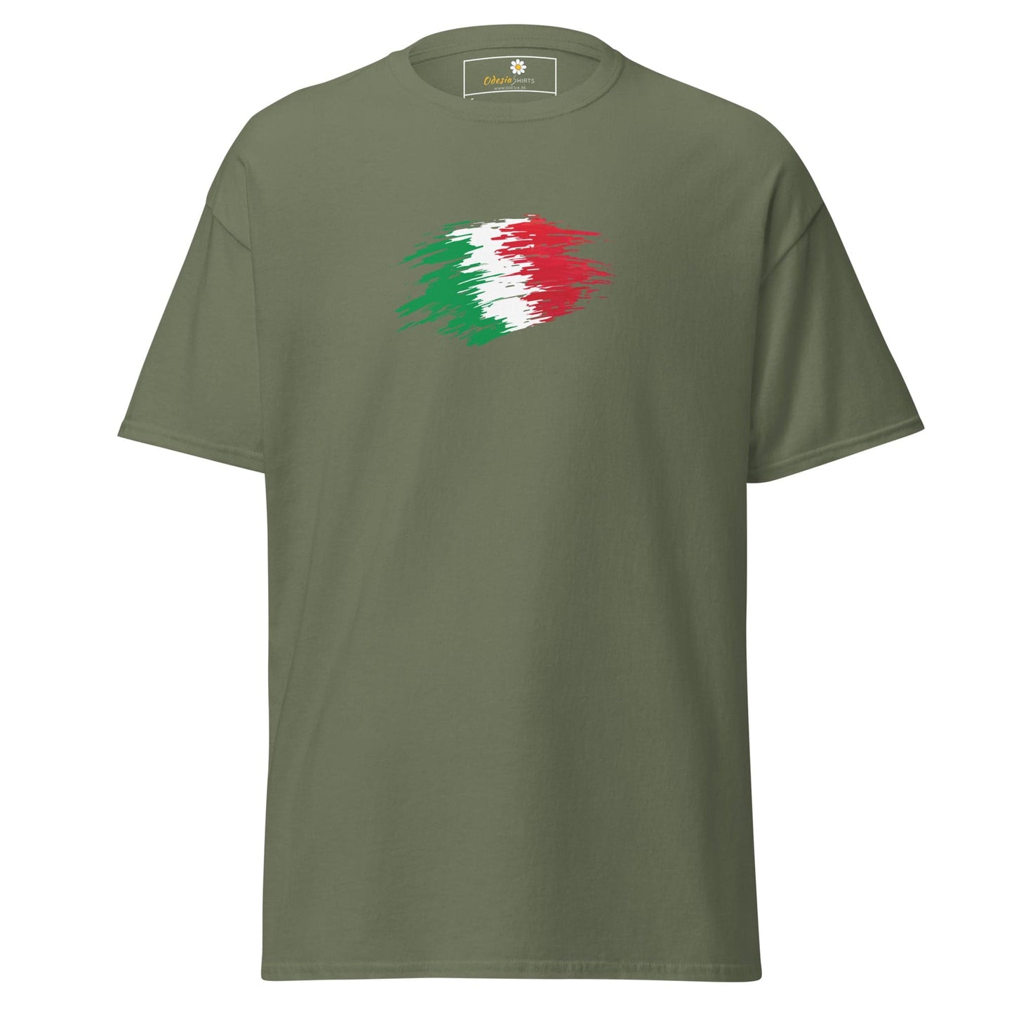 Unisex classic tee - COUNTRY ITALIAN SHAPE - REGULAR - Military Green / S