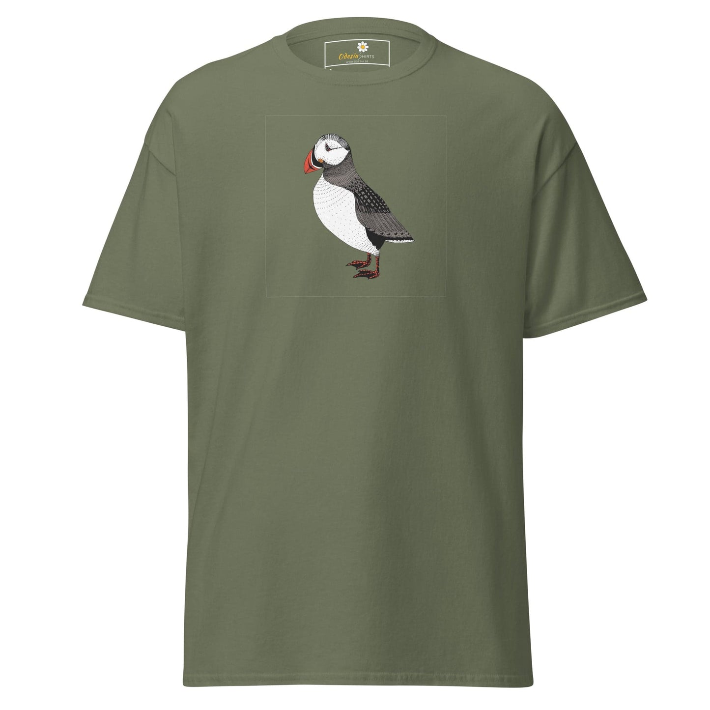 Unisex classic tee - WILD LIFE WALKING BIRD - REGULAR - Military Green / S