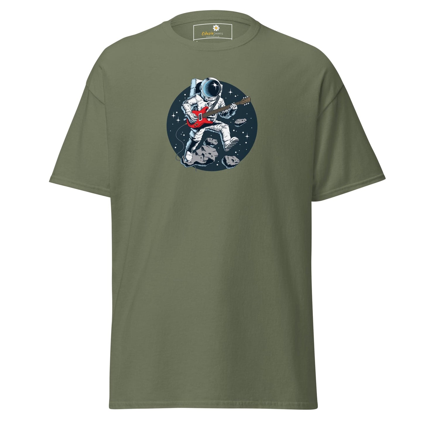 Unisex classic tee - ASTRONAUT MUSIC ROCK - REGULAR - Military Green / S