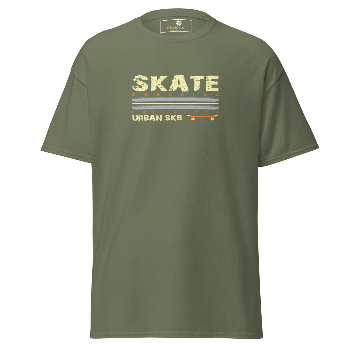 Unisex classic t-shirt - SPORT SKATEBOARDING - REGULAR - Military Green / S