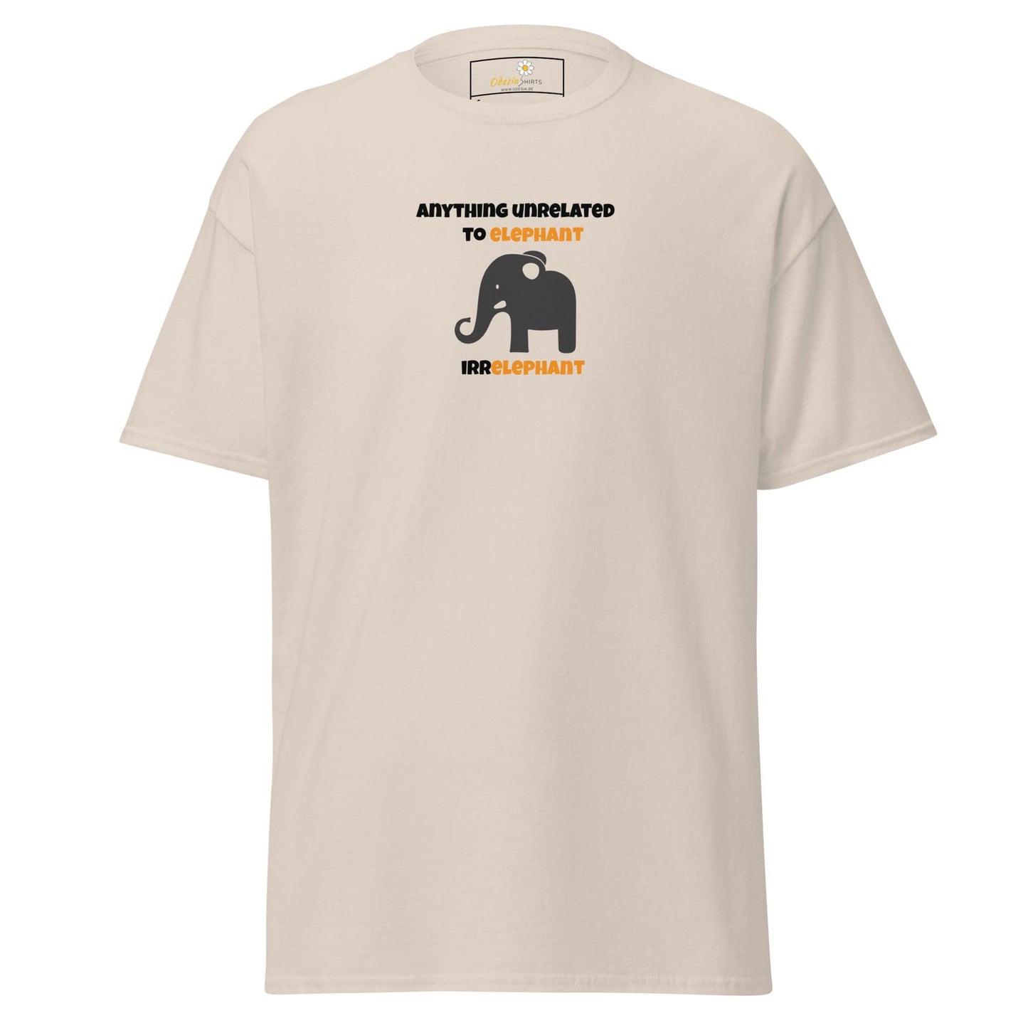 Unisex classic t-shirt - FUN ELEPHANT IRRELEPHANT - REGULAR - Natural / S