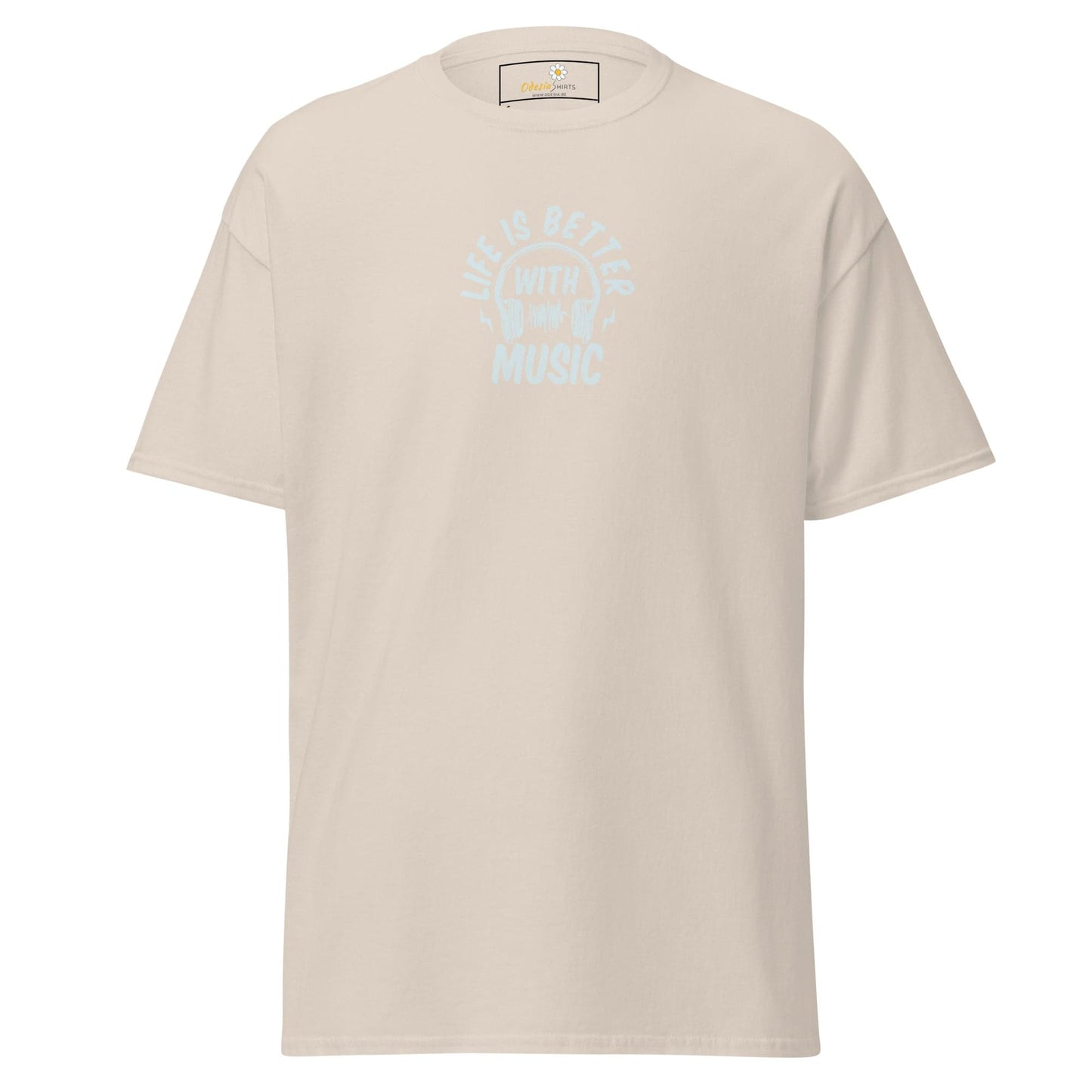 Unisex classic tee - MUSIC IS BETTER - REGULAR - Natural / S