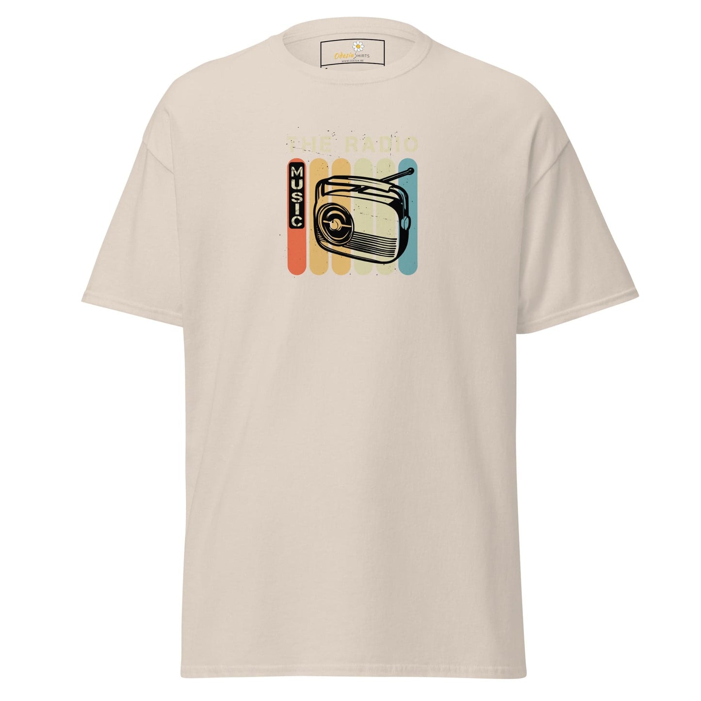 Unisex classic t-shirt - MUSIC THE RADIO - REGULAR - Natural / S