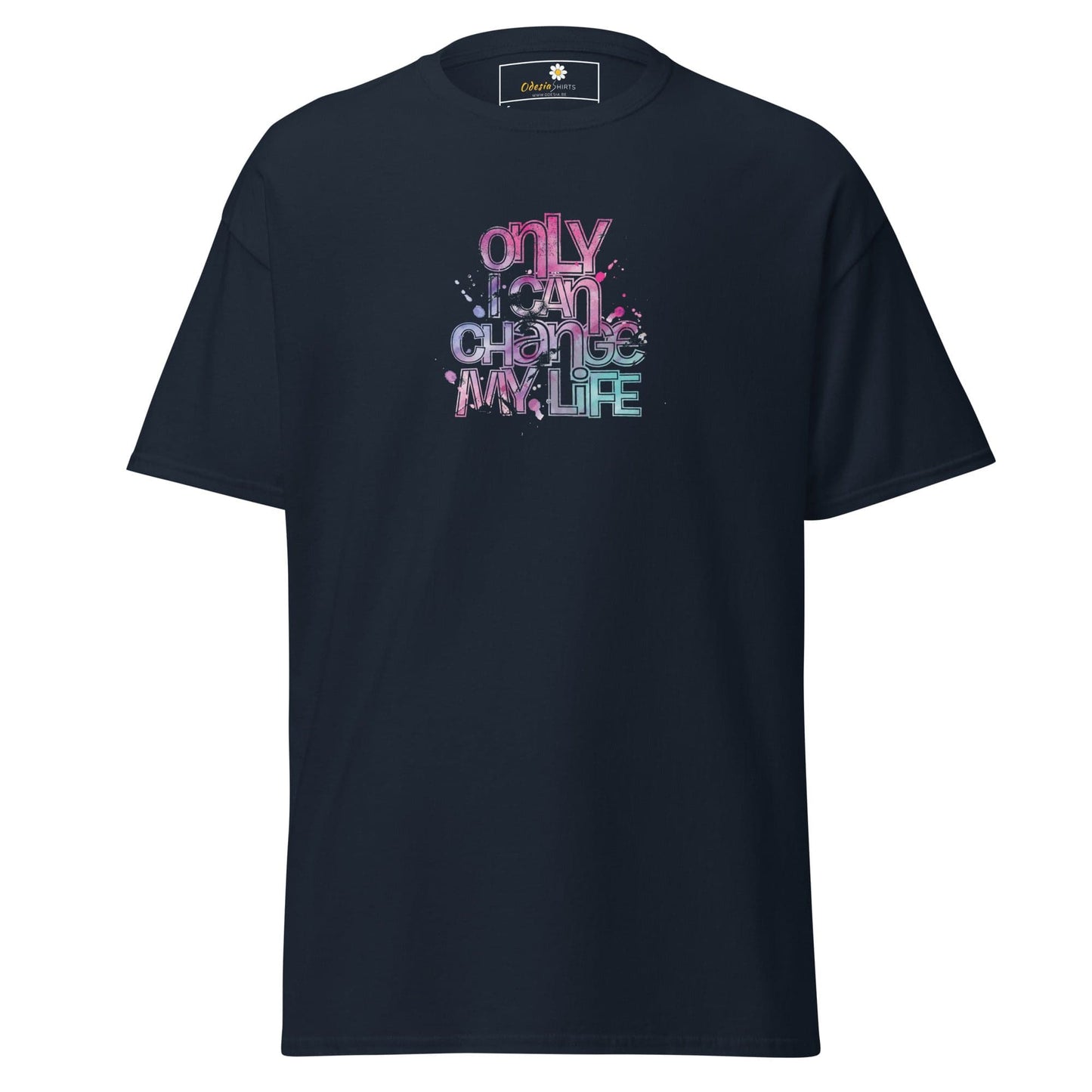 Unisex classic tee - TEXT ONLY I CAN CHANGE - REGULAR - Navy / S