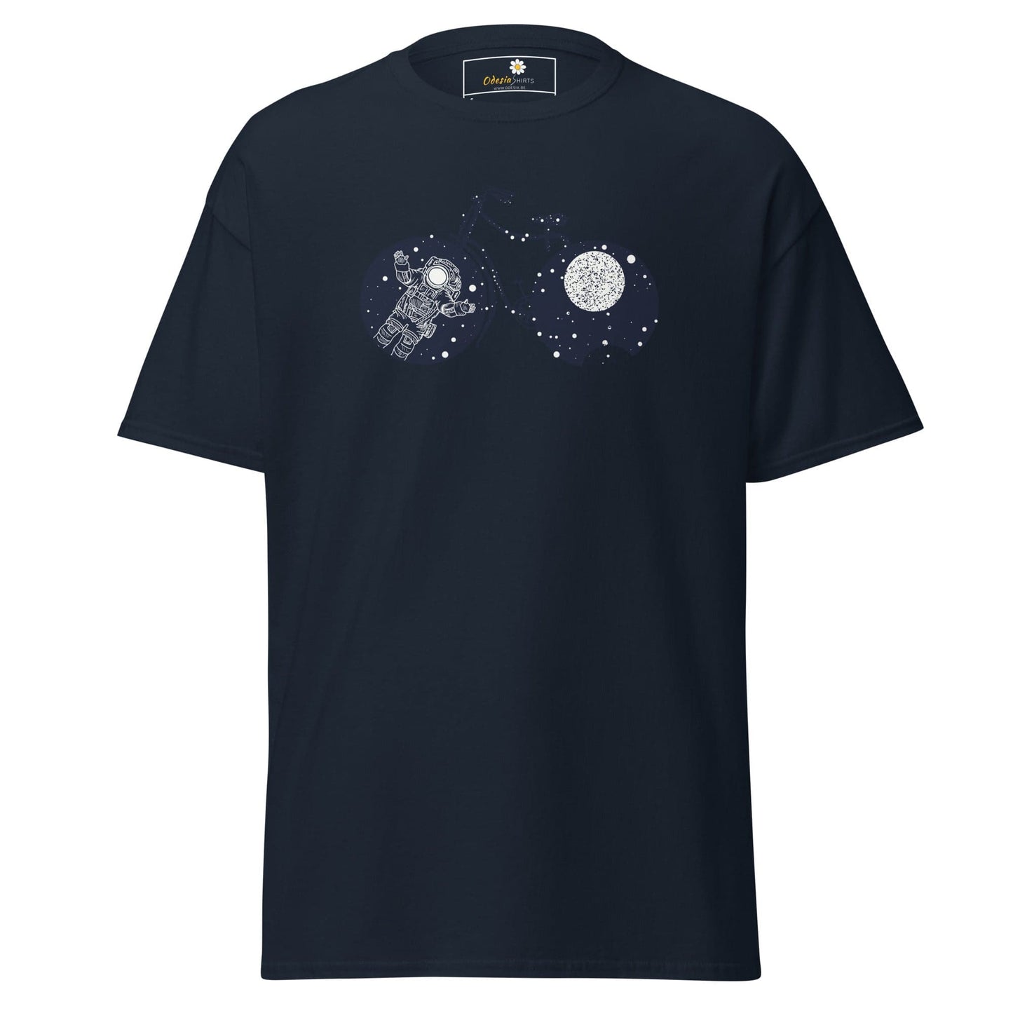Unisex classic t-shirt - ASTRONAUT BIKE - REGULAR - Navy / S