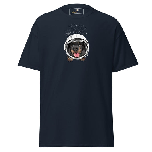 Unisex classic tee - ASTRONAUT ANIMALS DREAMS - REGULAR - Navy / S