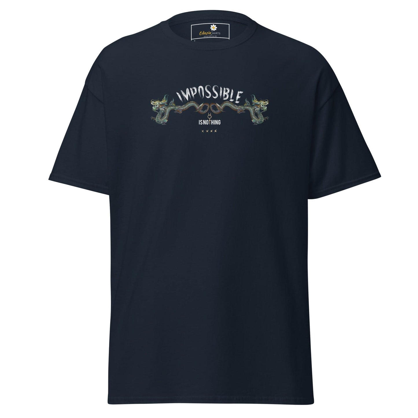Unisex classic t-shirt - MYSTIC IMPOSSIBLE IS NOTHING - REGULAR - Navy / S