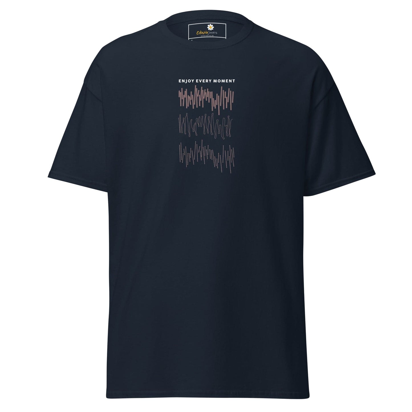 Unisex classic t-shirt - POSITIVE ENJOY EVERY MOMENT - REGULAR - Navy / S