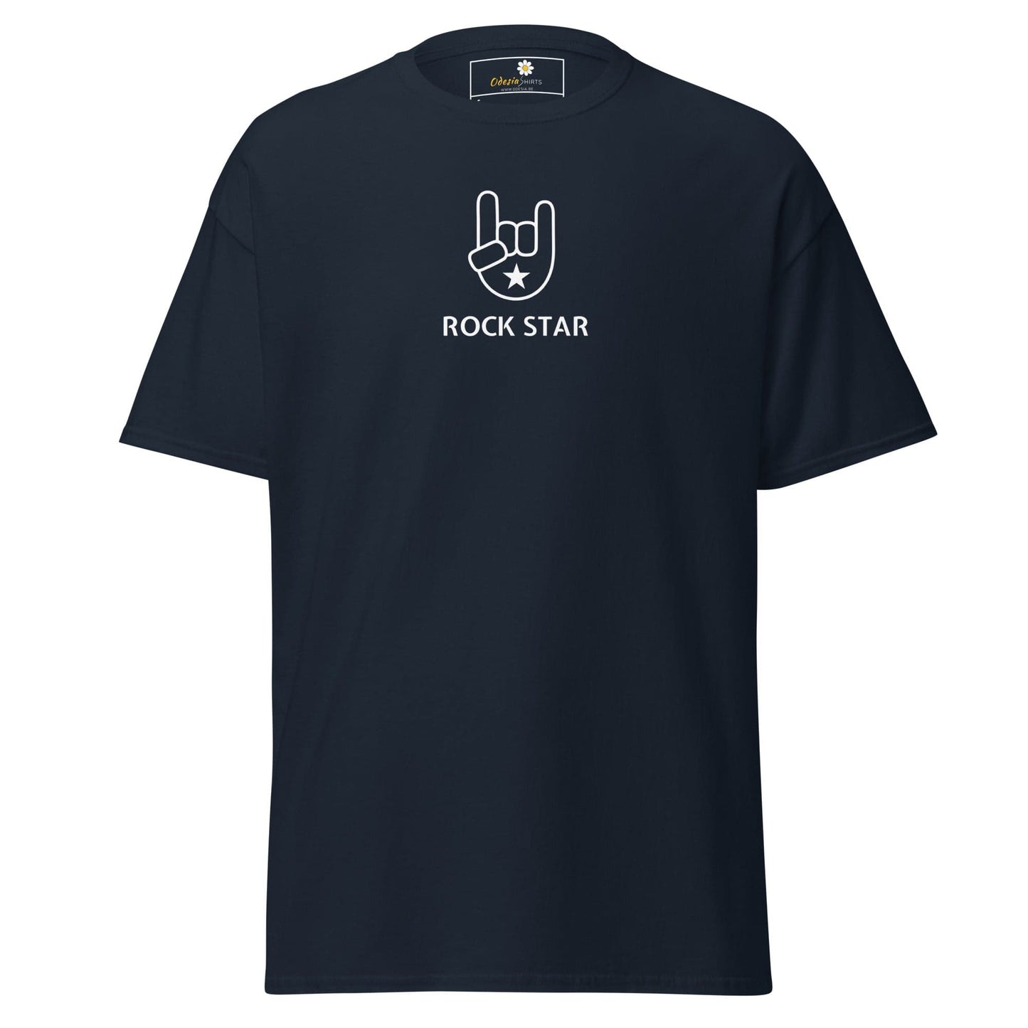 Unisex classic tee - MUSIC ROCK STAR - REGULAR - Navy / S