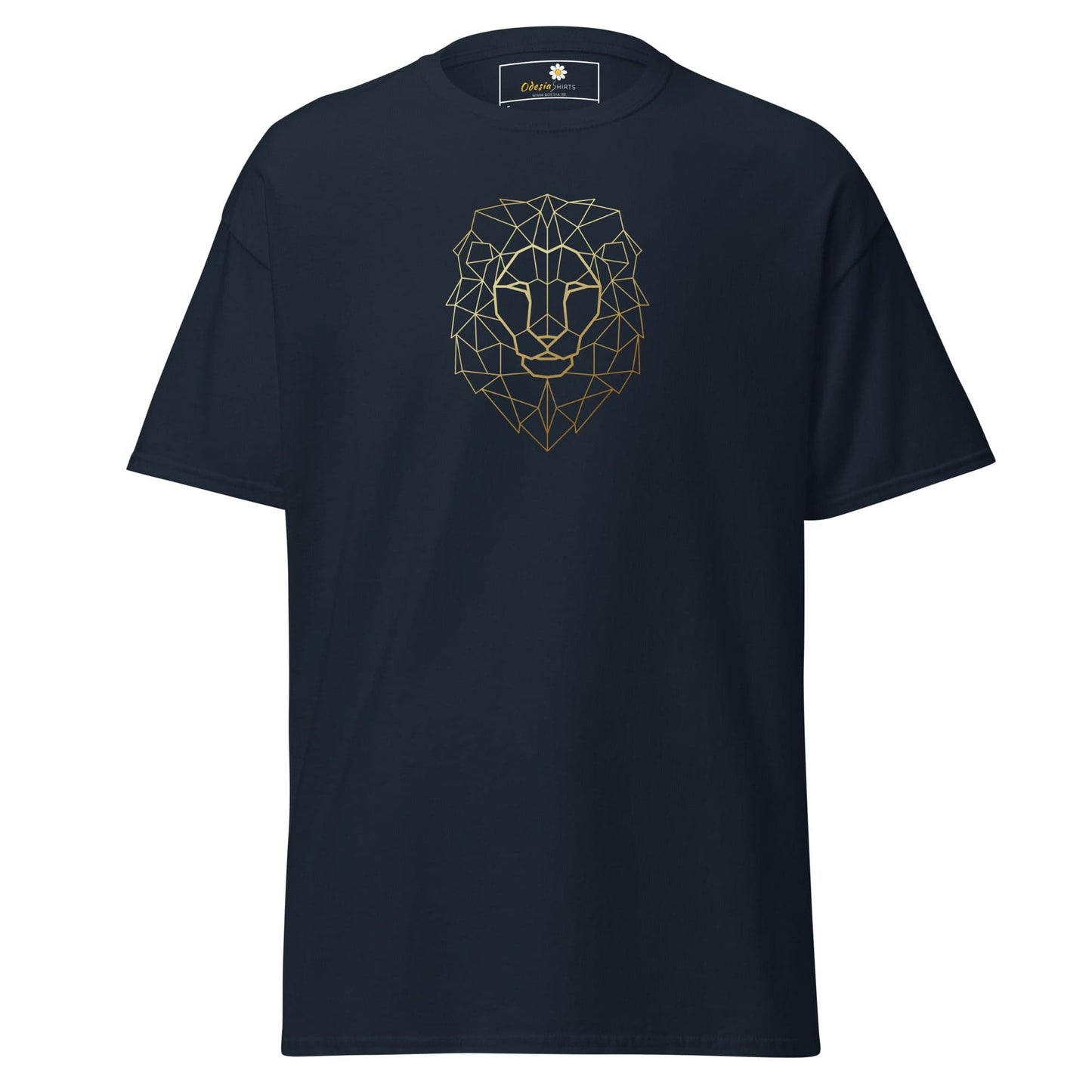 Unisex classic tee - WILD LIFE LION HEAD LINES - REGULAR - Navy / S