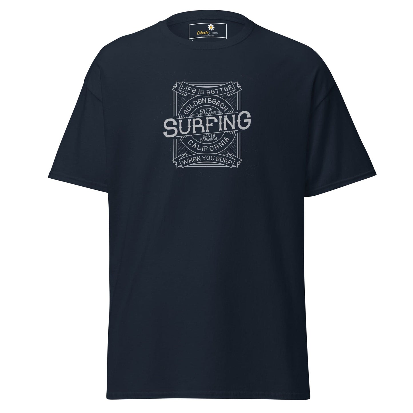 Unisex classic tee - SPORT GOLDEN BEACH SURFING - REGULAR - Navy / S