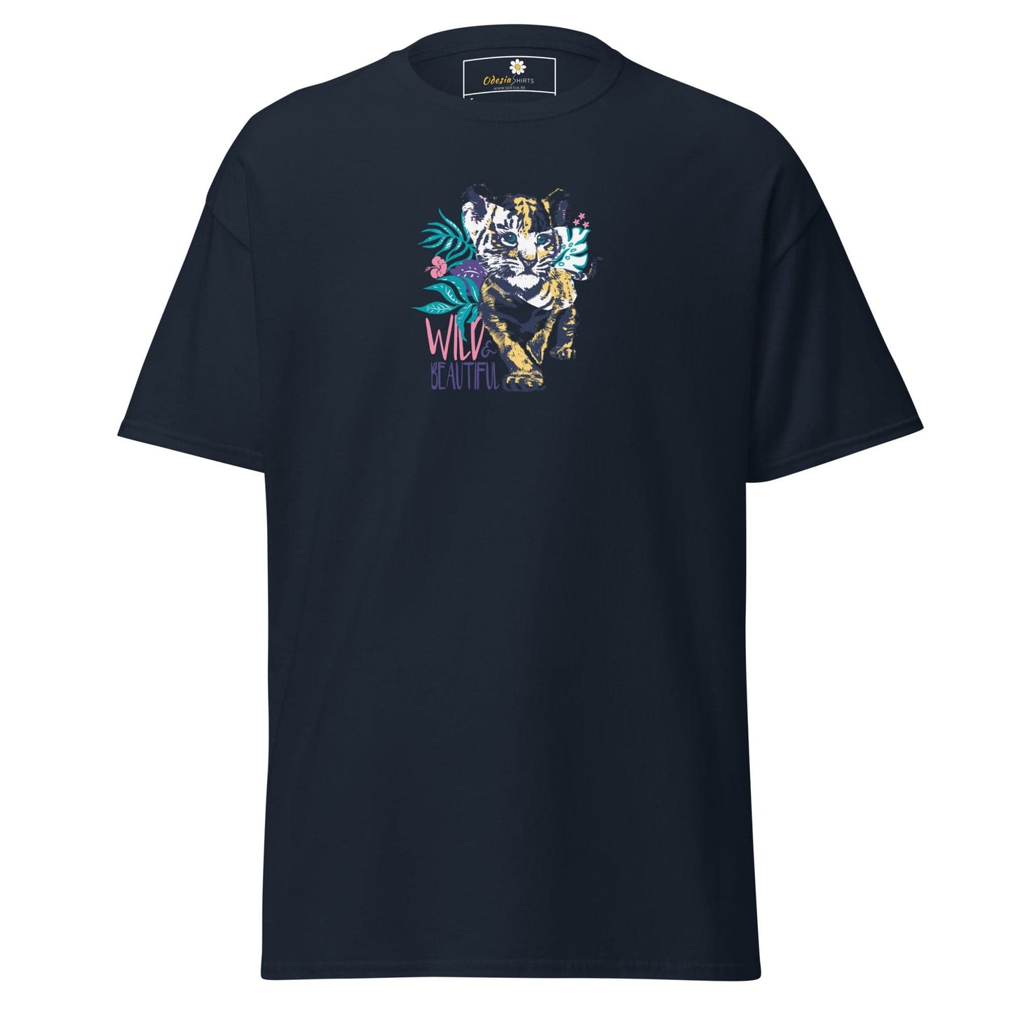 Unisex classic tee - WILD LIFE AND BEAUTIFUL - REGULAR - Navy / S
