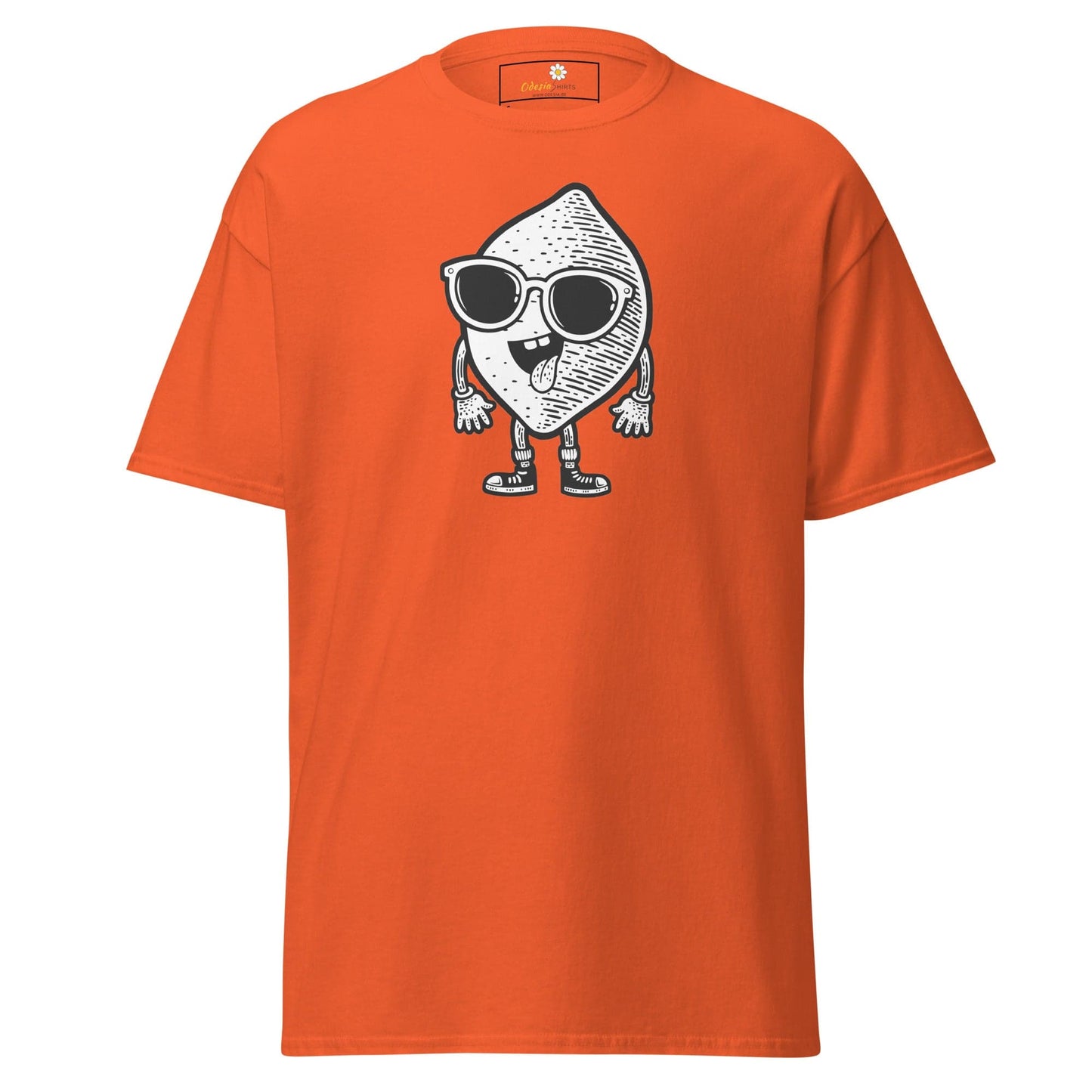 Unisex classic t-shirt - FUN LEMON FACE - REGULAR - Orange / S