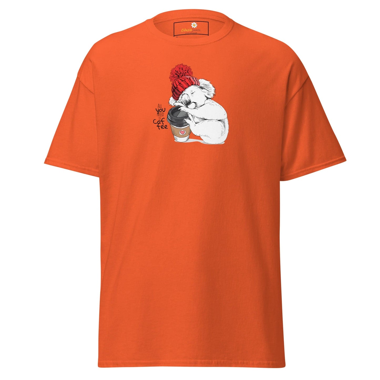 Unisex classic tee - WILD LIFE FUN KOALA - REGULAR - Orange / S
