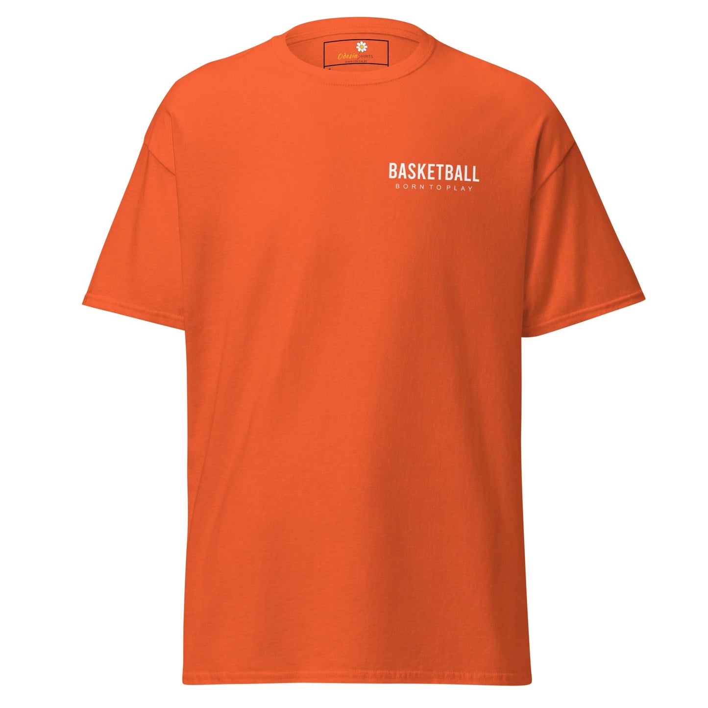 Unisex classic t-shirt - SPORT BASKETBALL - REGULAR - Orange / S