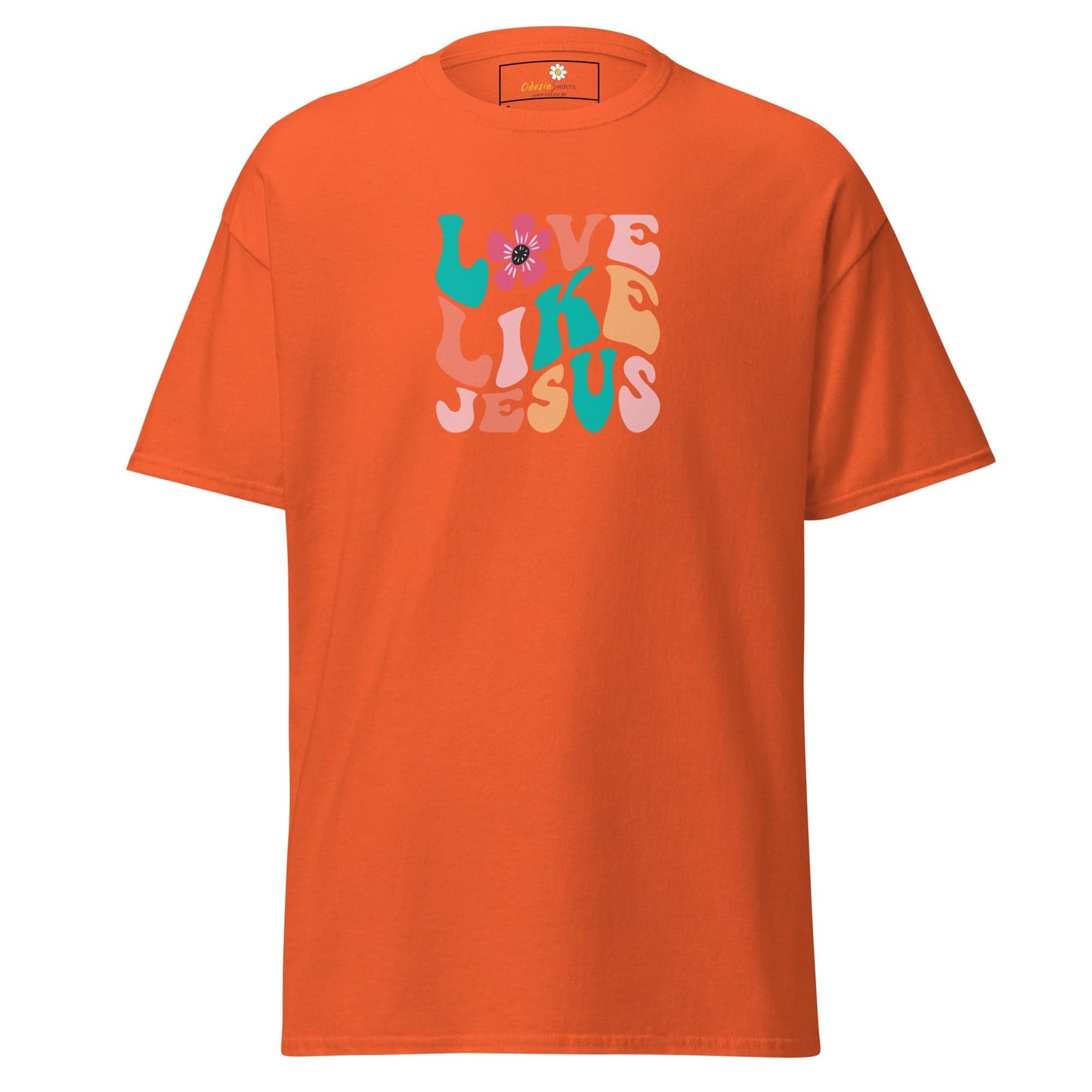 Unisex classic tee - SPIRITUAL LOVE LIKE JESUS - REGULAR - Orange / S