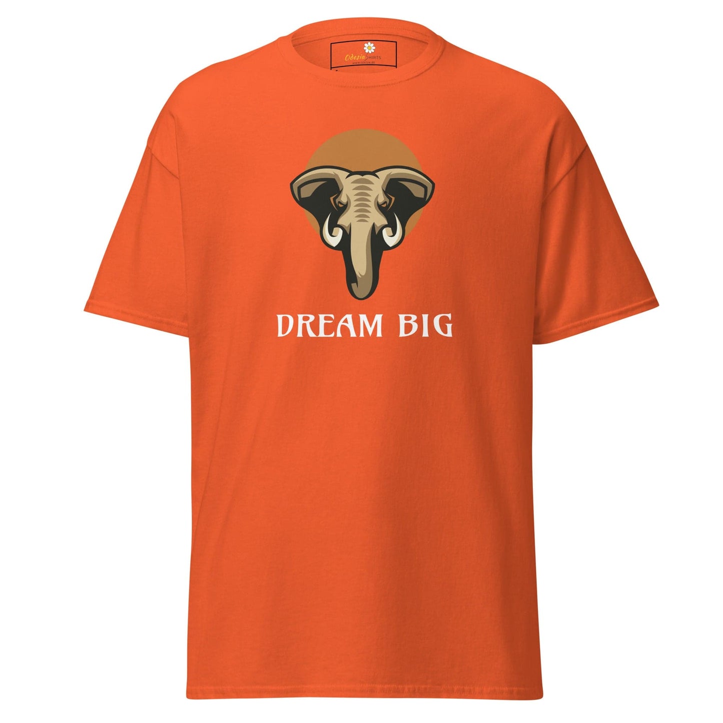 Unisex classic t-shirt - WILD LIFE ELEPHANT DREAM BIG - REGULAR - Orange / S