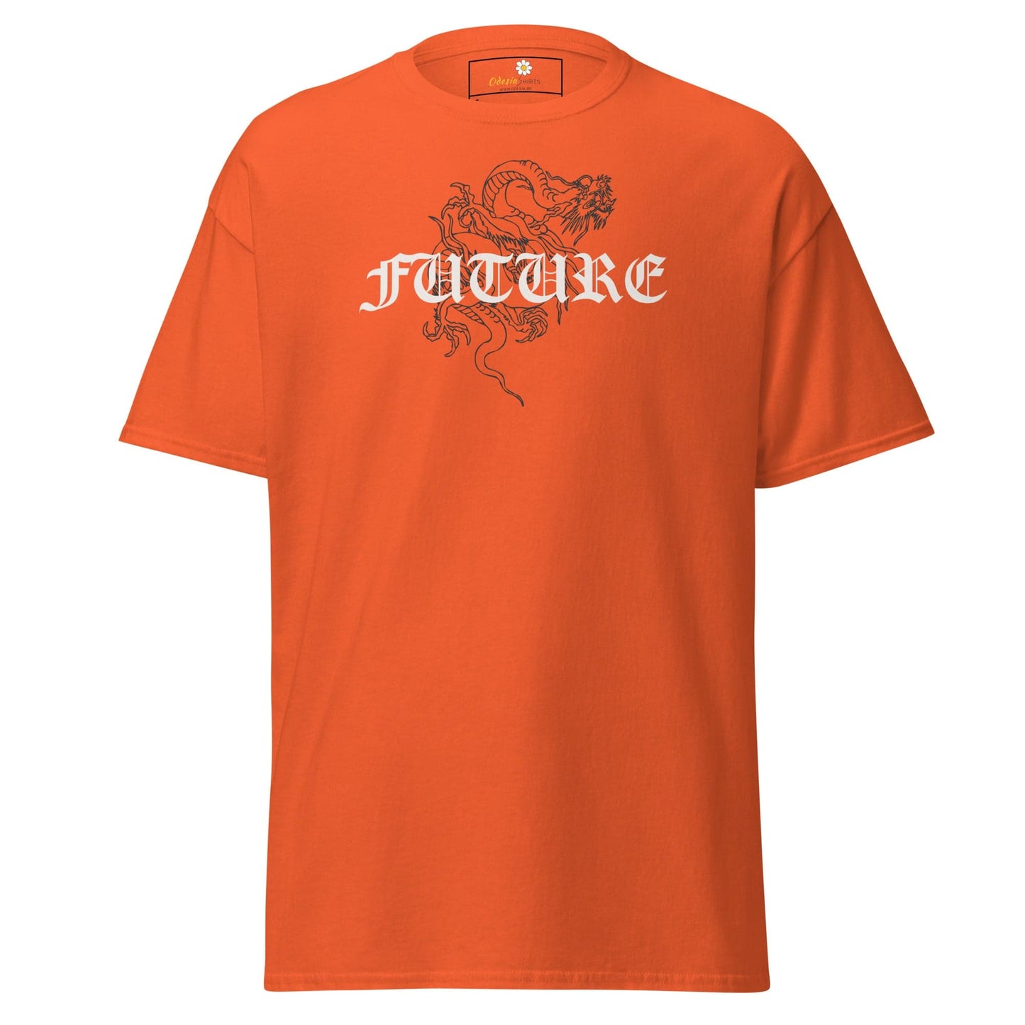 Unisex classic tee - MYSTIC FUTURE DRAGON - REGULAR - Orange / S