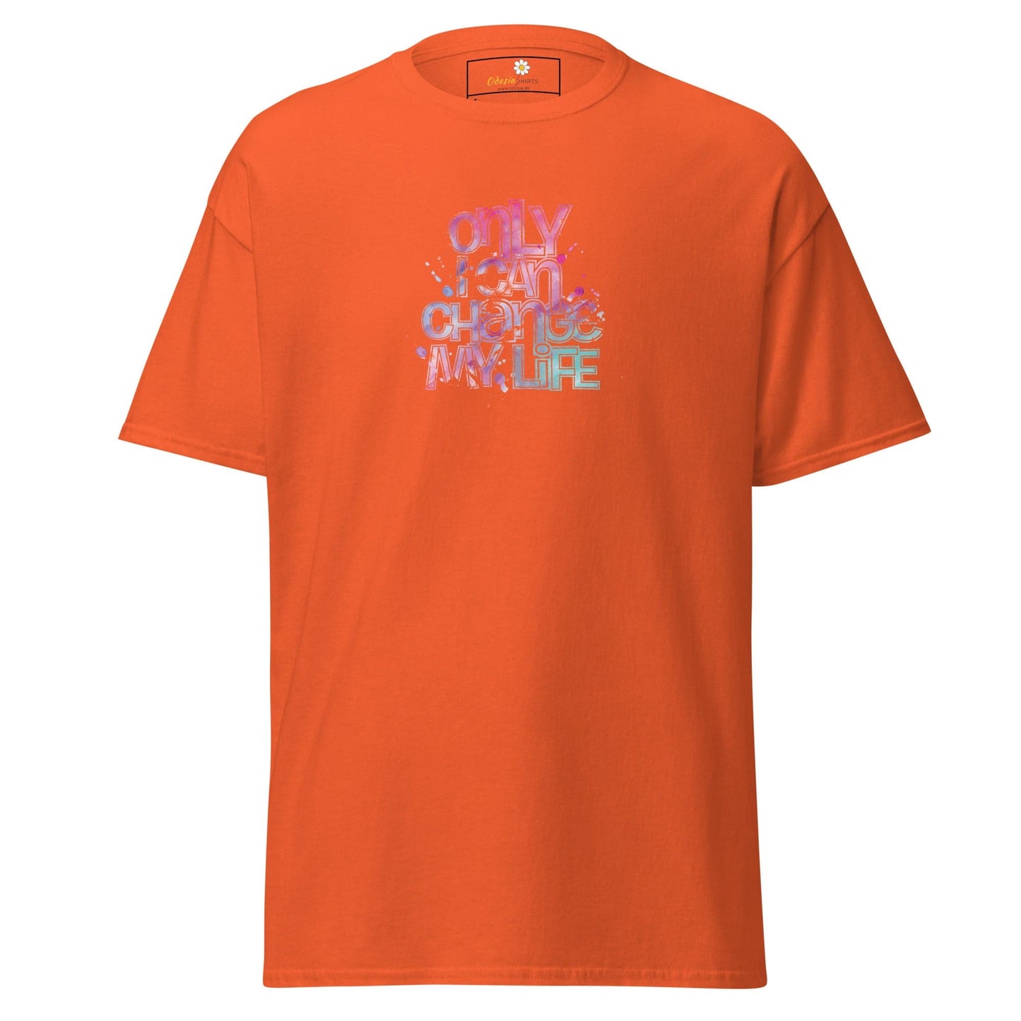 Unisex classic tee - TEXT ONLY I CAN CHANGE - REGULAR - Orange / S