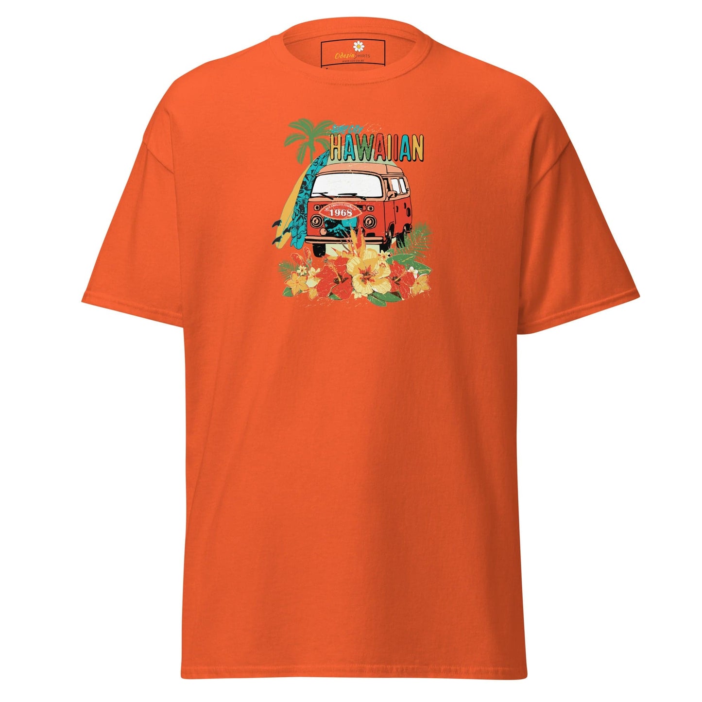 Unisex classic tee - SUMMER HAWAIAN VAN - REGULAR - Orange / S