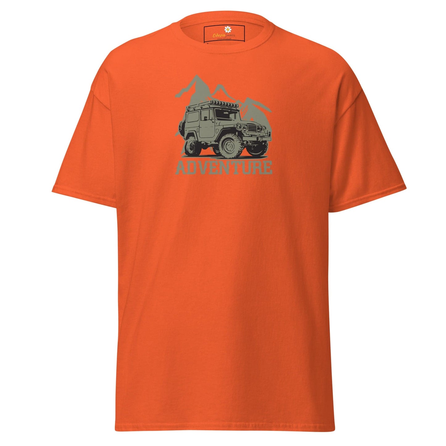 Unisex classic t-shirt - MOTOR ADVENTURE 4X4 - REGULAR - Orange / S