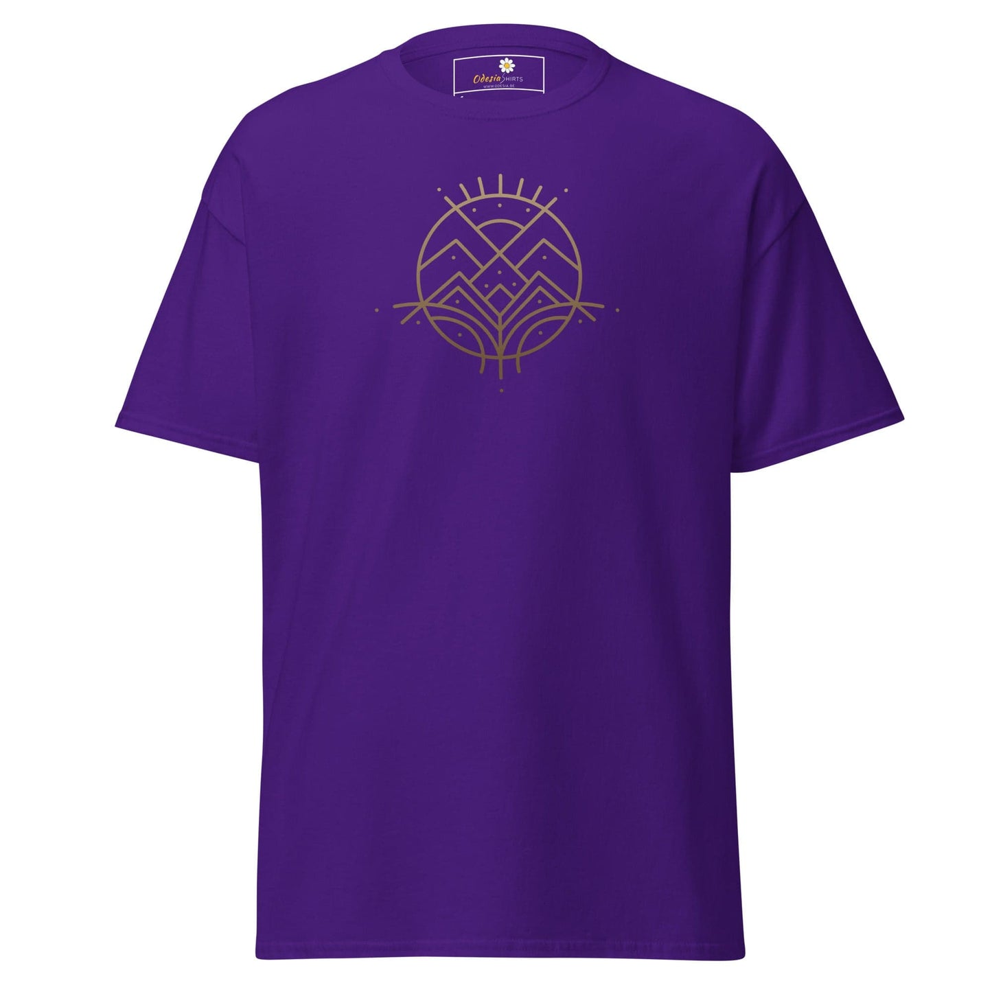Unisex classic tee - ABSTRACT LANDSCAPE - REGULAR - Purple / S