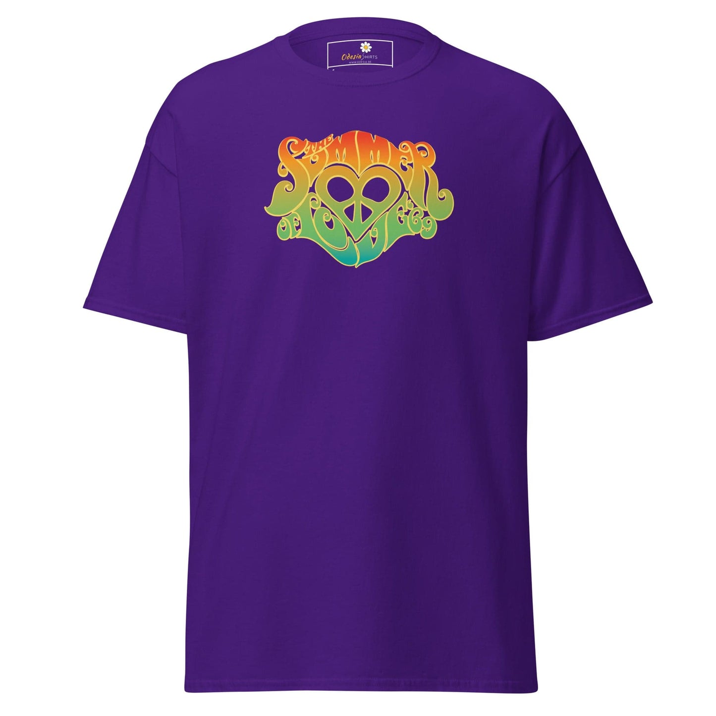 Unisex classic tee - POSITIVE SUMMER LOVE - REGULAR - Purple / S