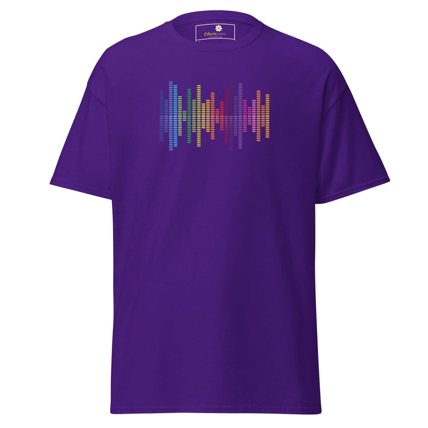 Unisex classic tee - MUSIC AUDIO SPECTRUM - REGULAR - Purple / S