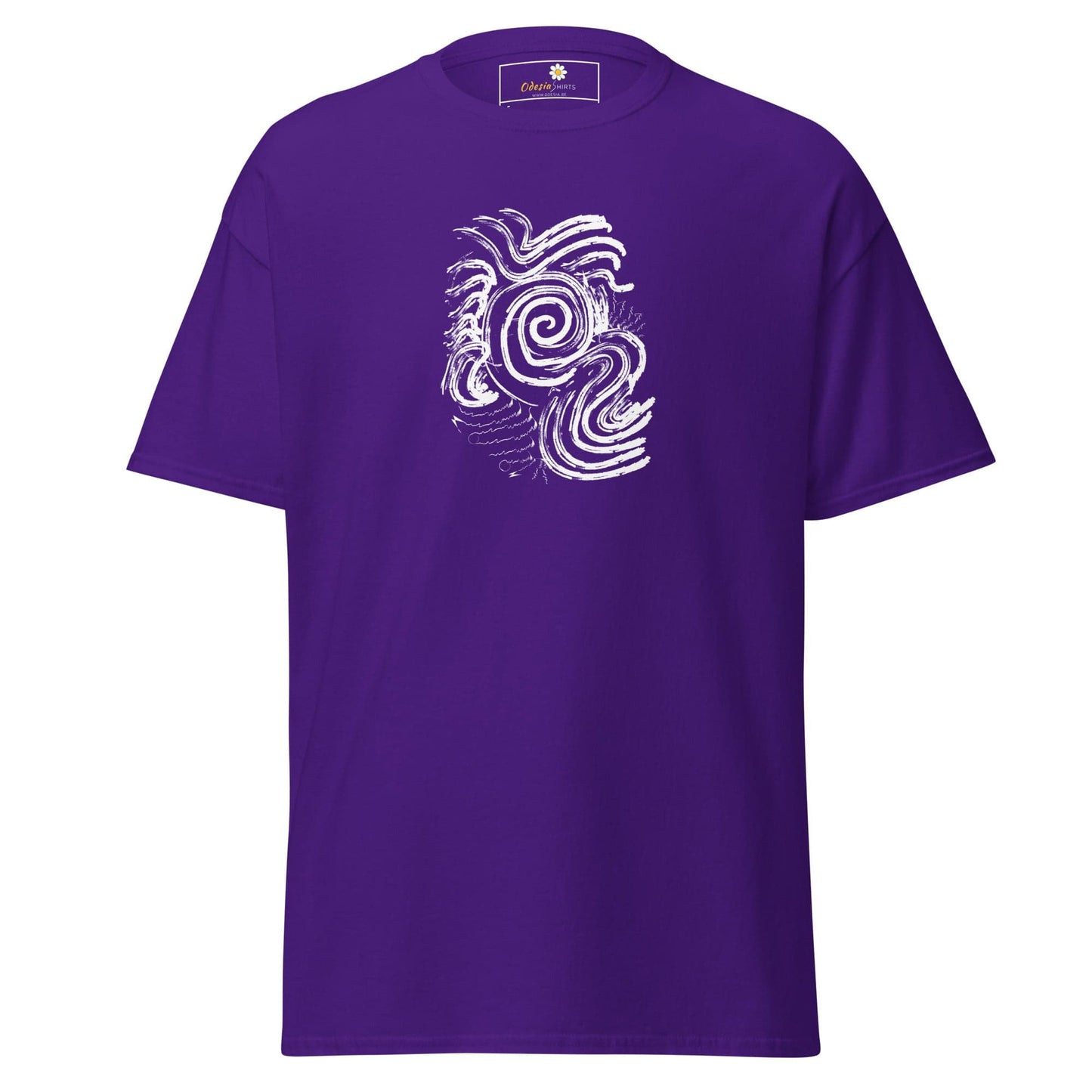 Unisex classic tee - ABSTRACT SUNLIGHT WAVES - REGULAR - Purple / S
