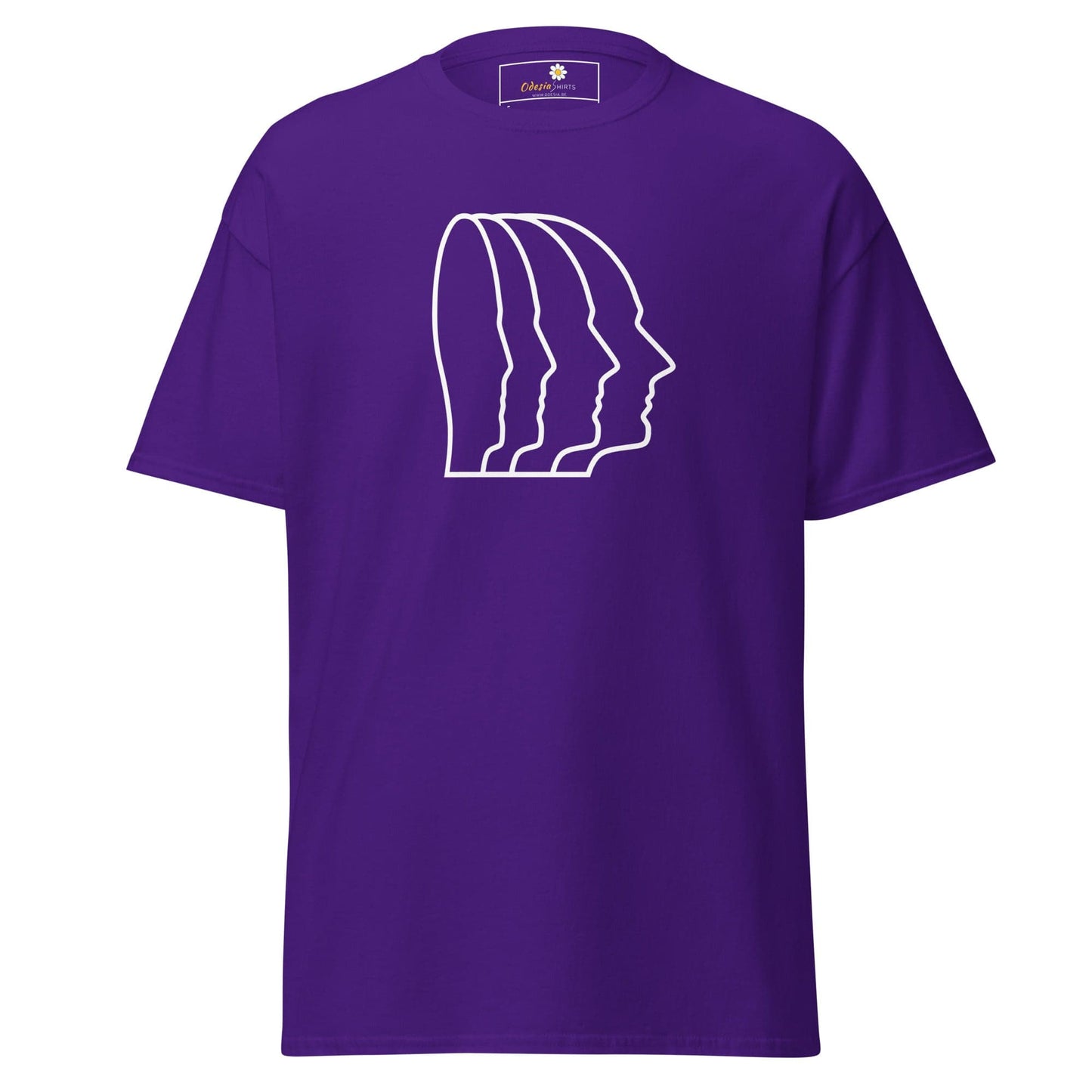 Unisex classic tee - ABSTRACT HEAD ONE - REGULAR - Purple / S