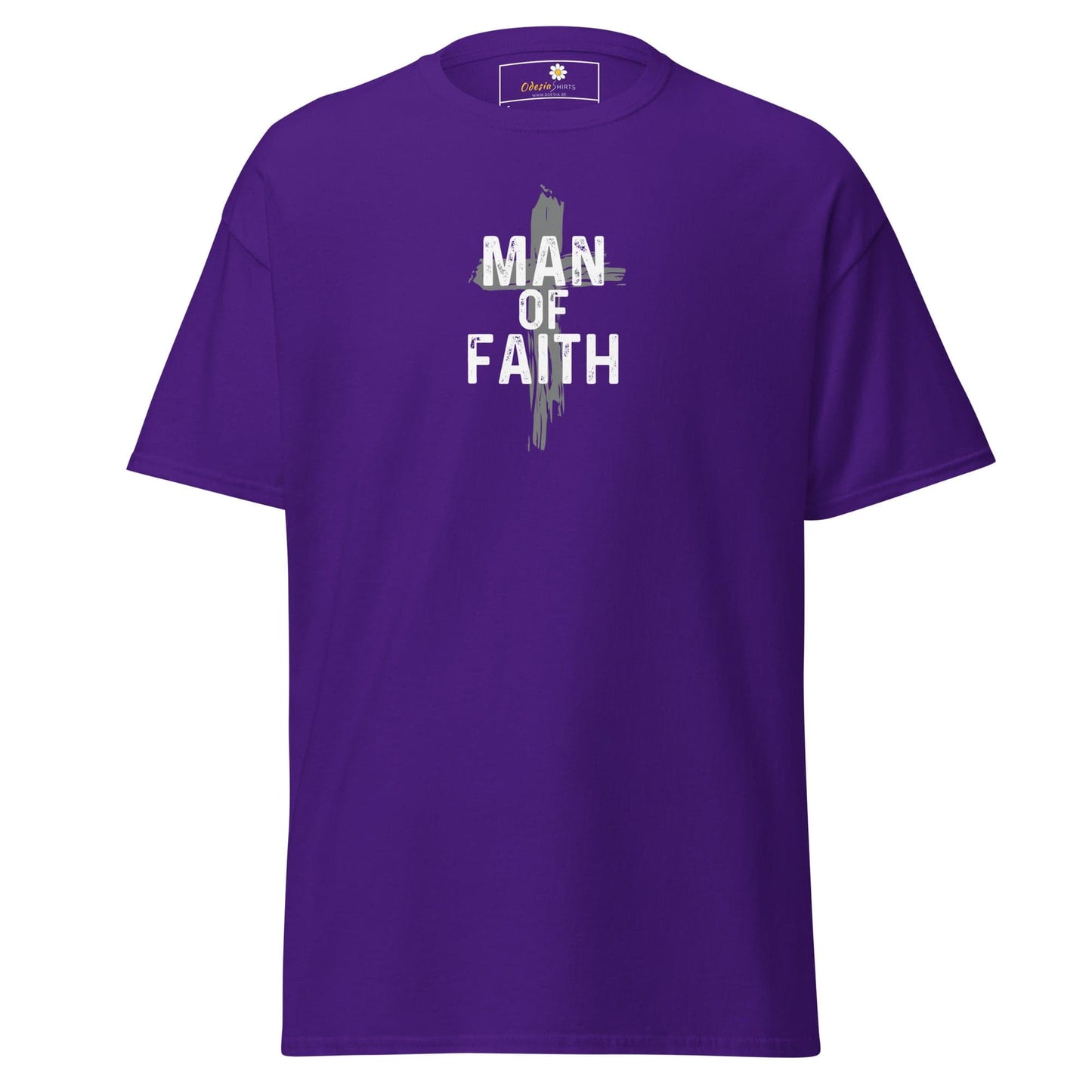 Unisex classic tee - SPIRITUAL MAN OF FAITH - REGULAR - Purple / S