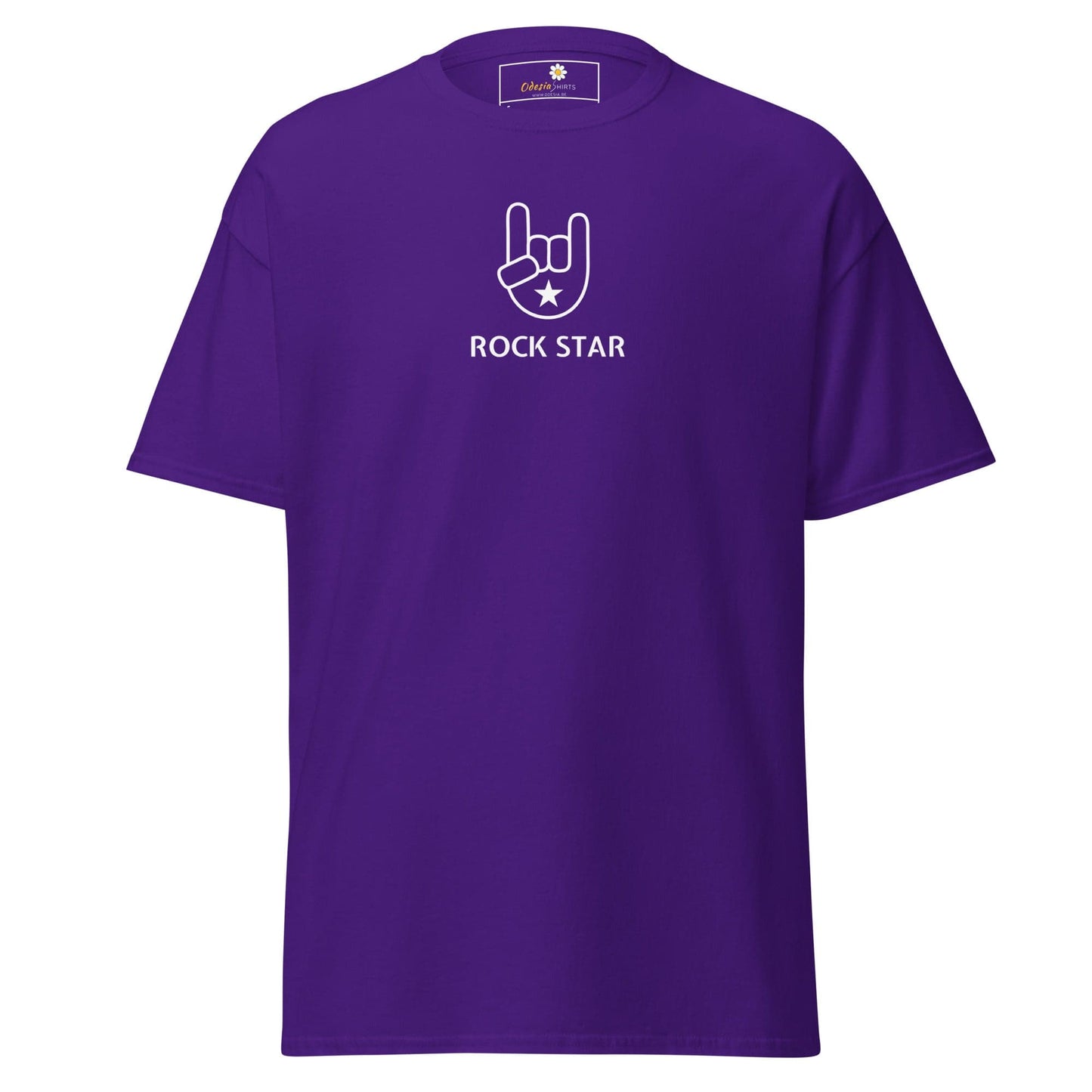 Unisex classic tee - MUSIC ROCK STAR - REGULAR - Purple / S