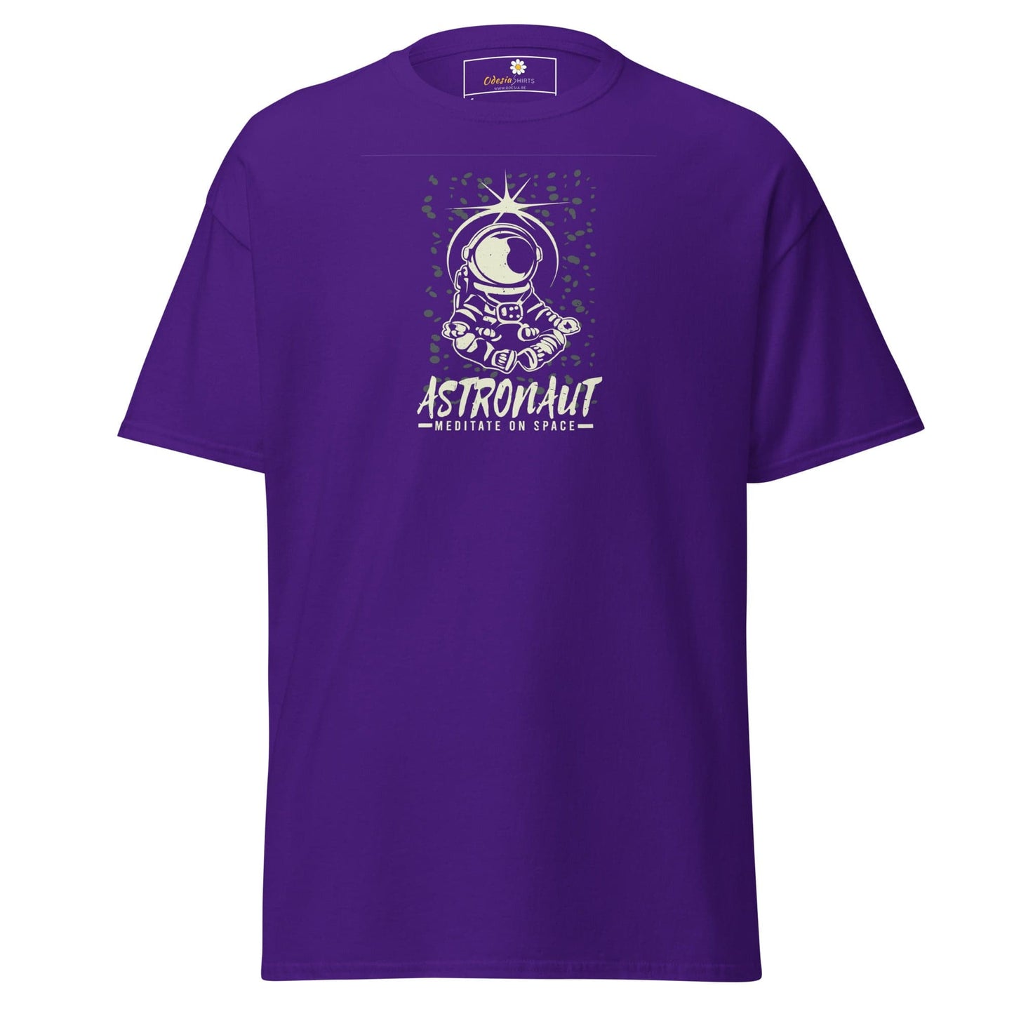 Unisex classic t-shirt - ASTRONAUT MEDITATION SPACE - REGULAR - Purple / S