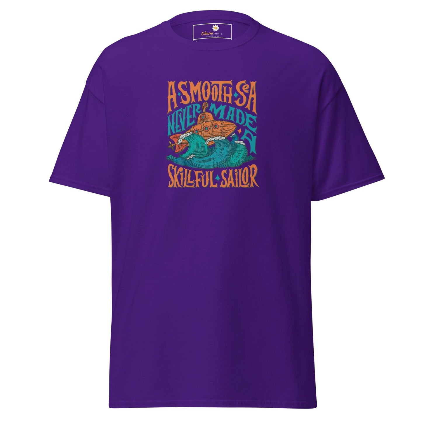 Unisex classic t-shirt - SEALIFE A SMOOTH SEA NEVER MADE - REGULAR - Purple / S