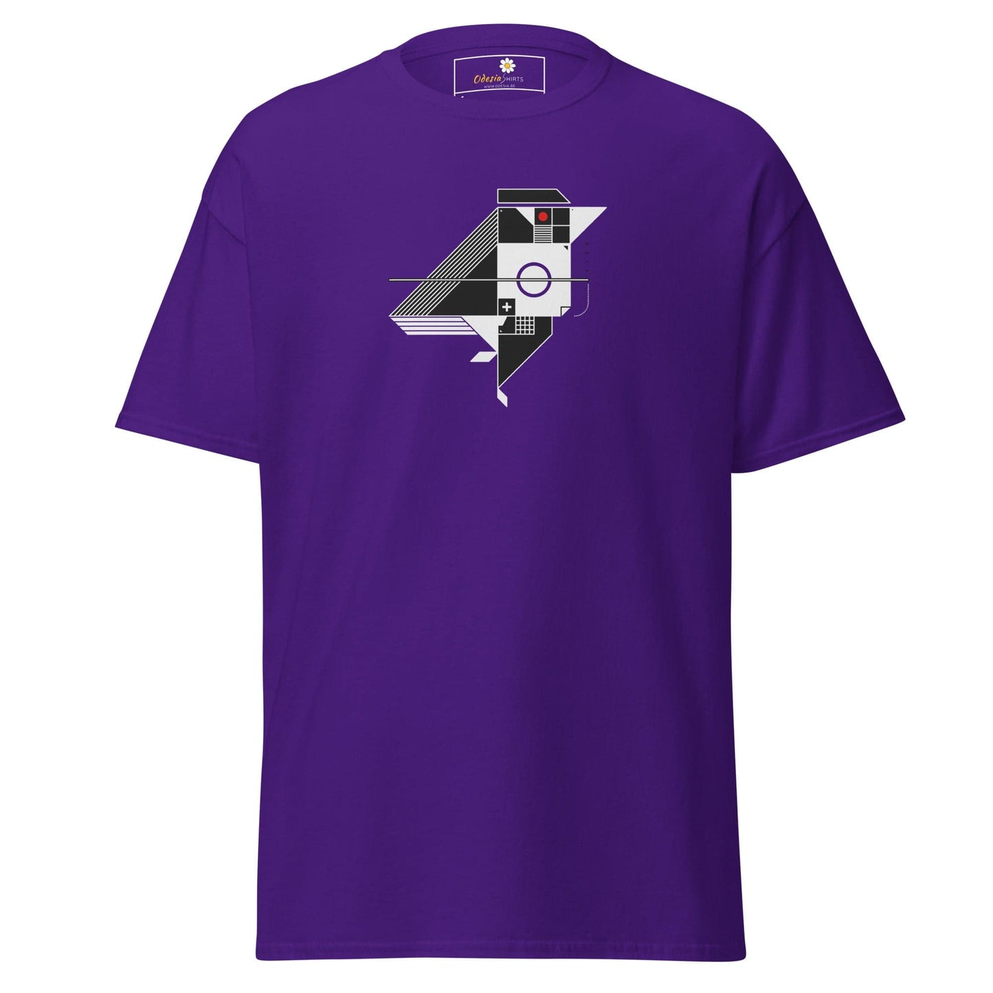 Unisex classic tee - ABSTRACT BIRD - REGULAR - Purple / S