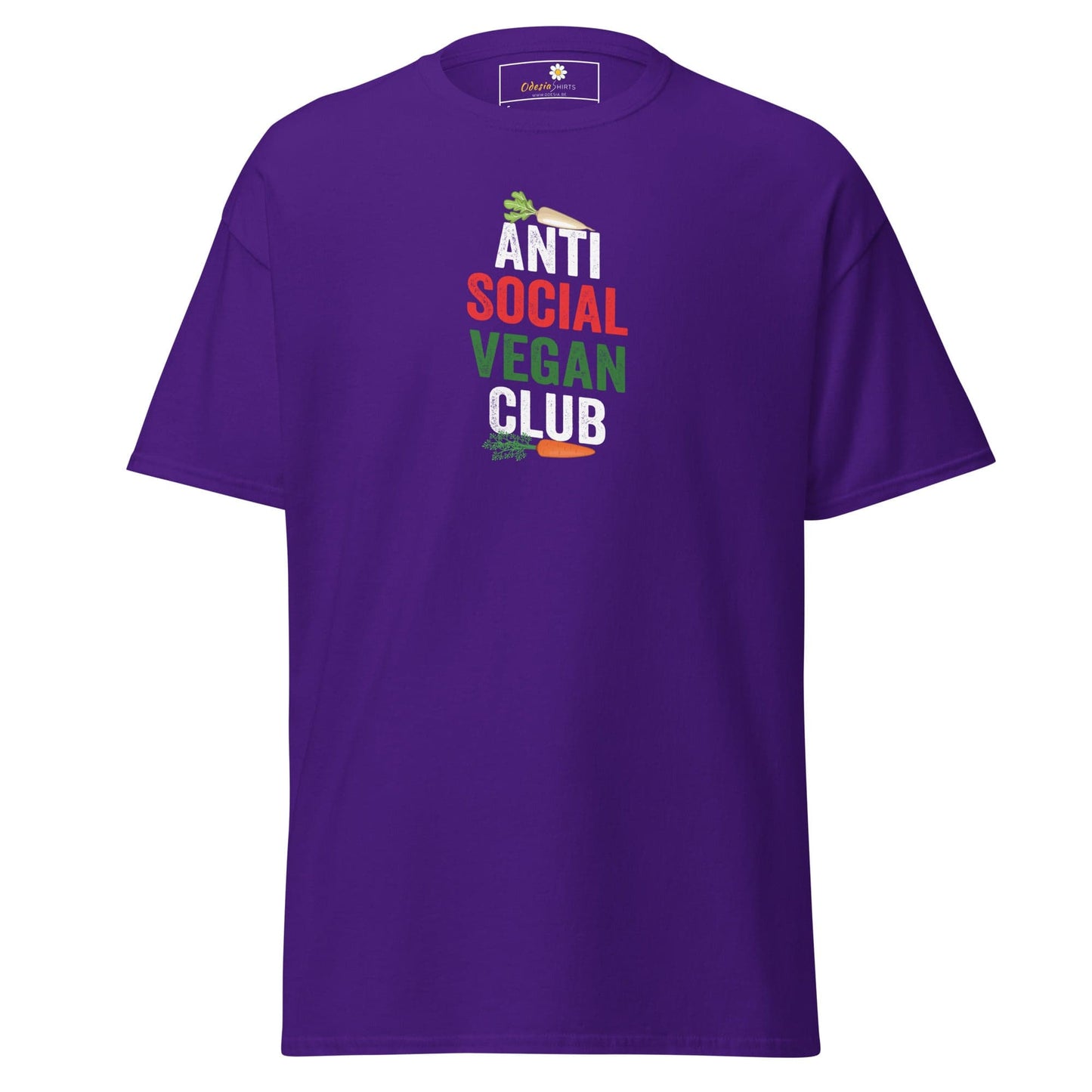 Unisex classic tee - GREEN VEGAN CLUB - REGULAR - Purple / S