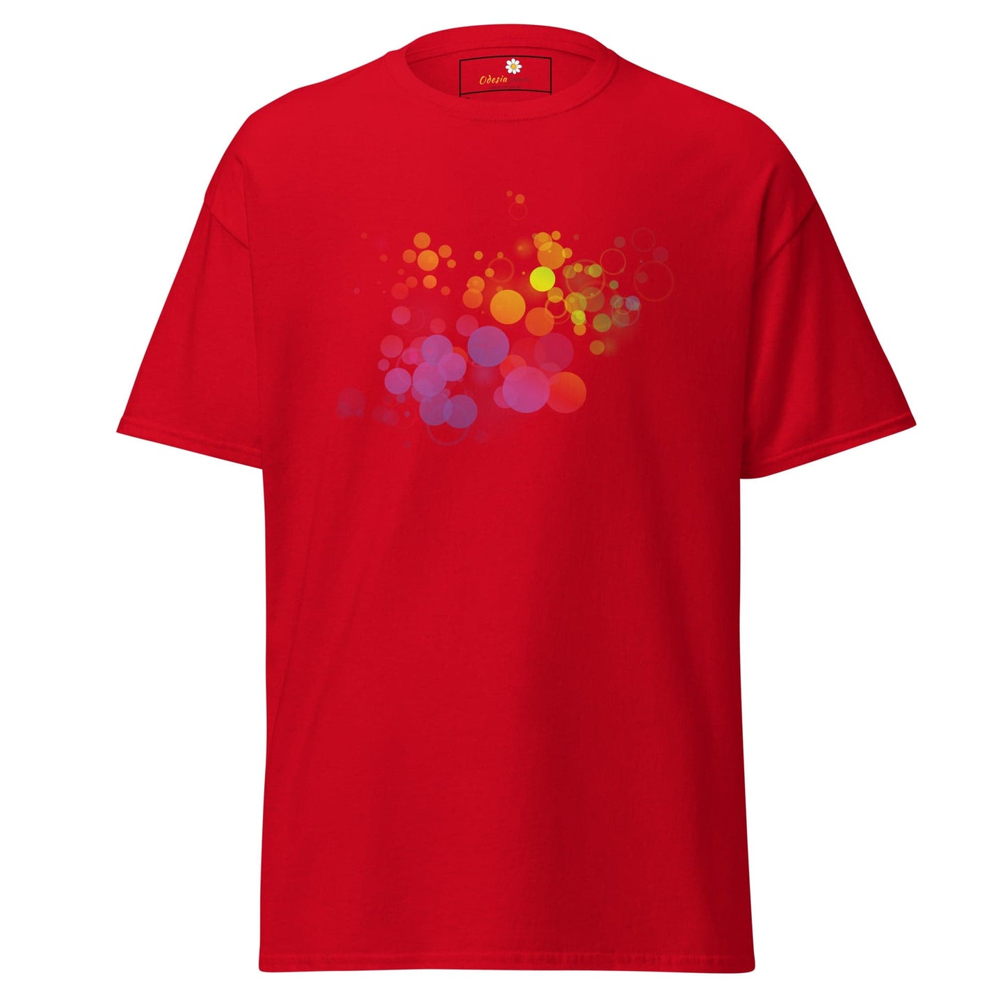 Unisex classic tee - ABSTRACT BUBBLES - REGULAR - Red / S