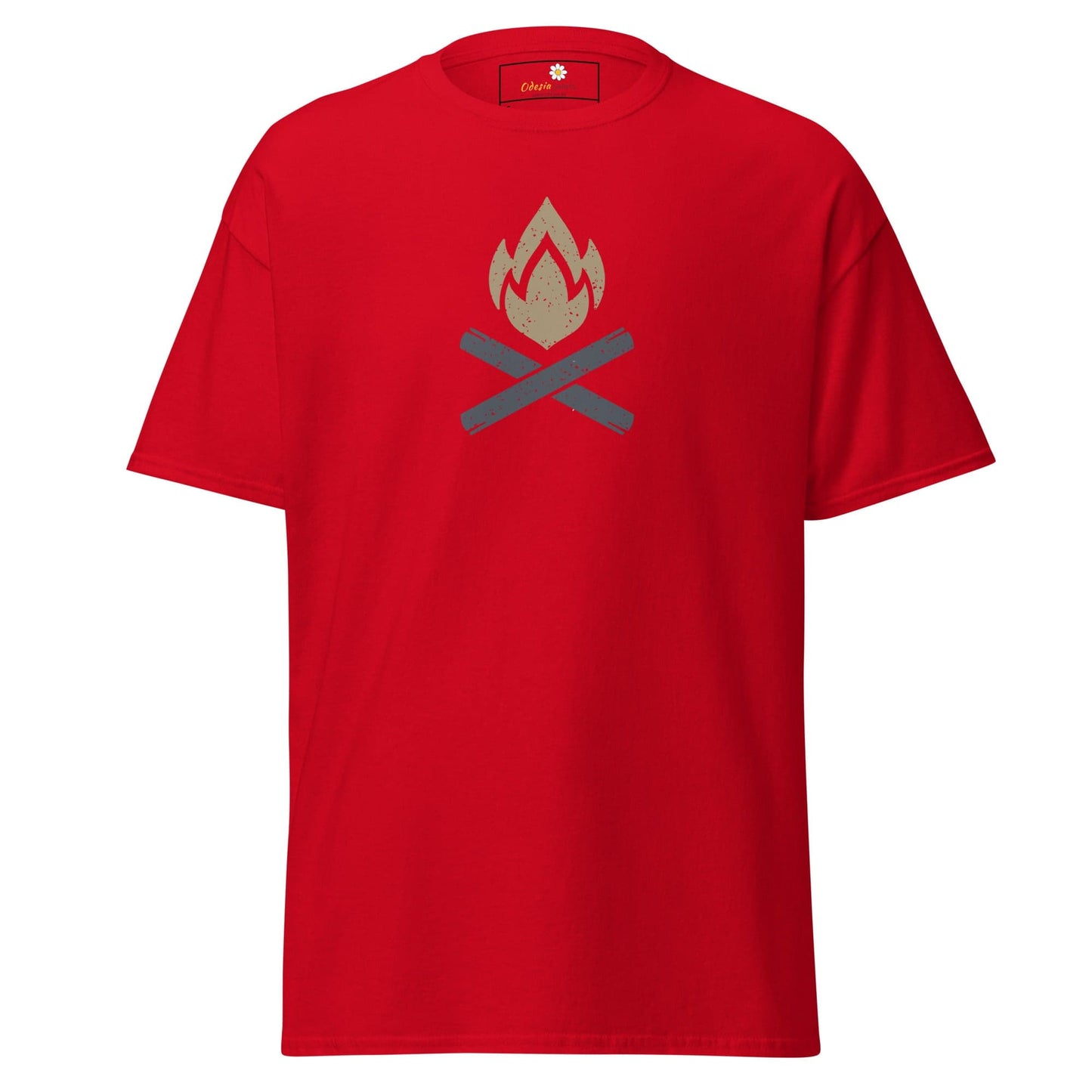 Unisex classic tee - ADVENTURE CAMP FIRE - REGULAR - Red / S