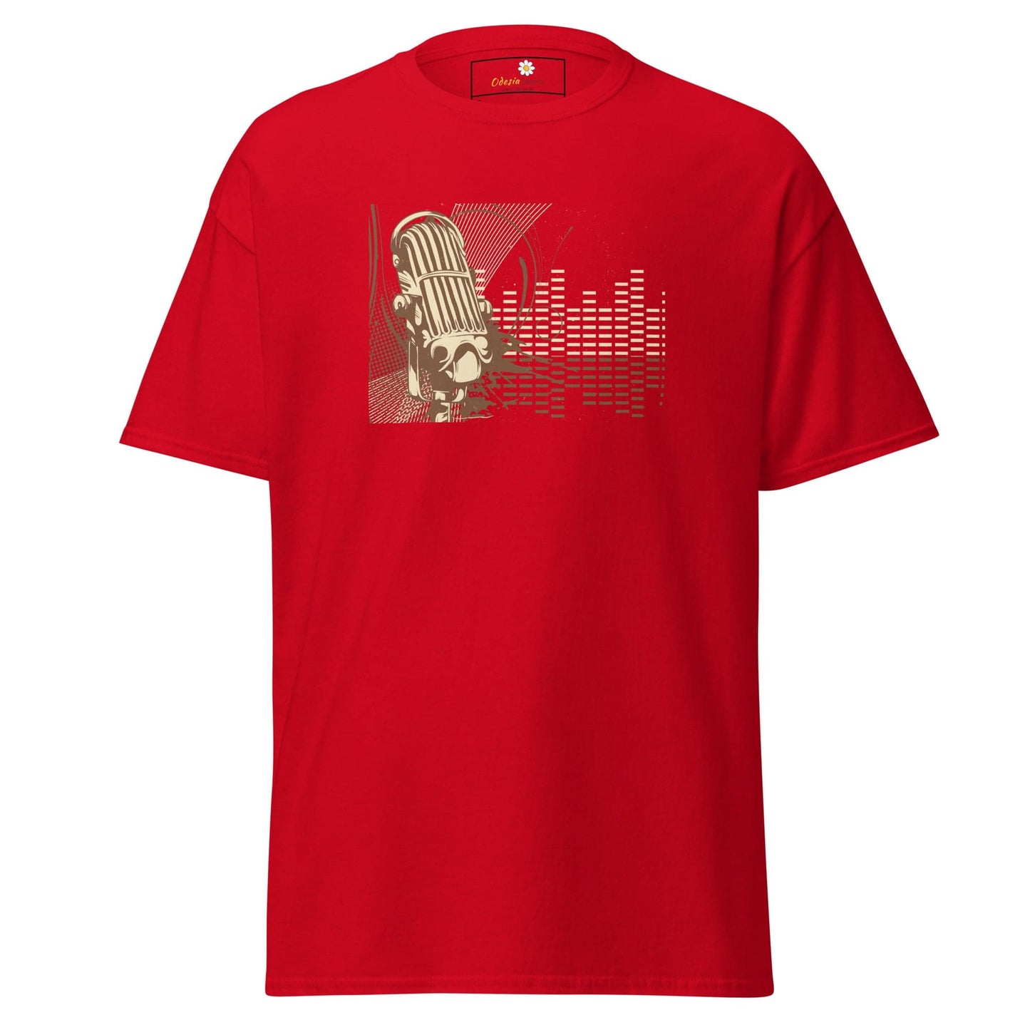 Unisex classic tee - MUSIC MICROPHONE - REGULAR - Red / S
