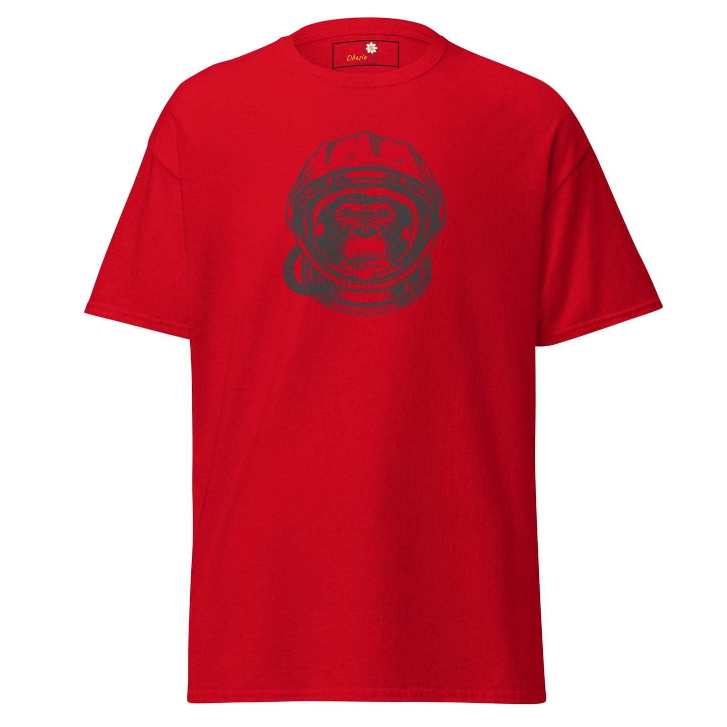 Unisex classic tee - WILD LIFE ASTRONAUT CHIMP - REGULAR - Red / S