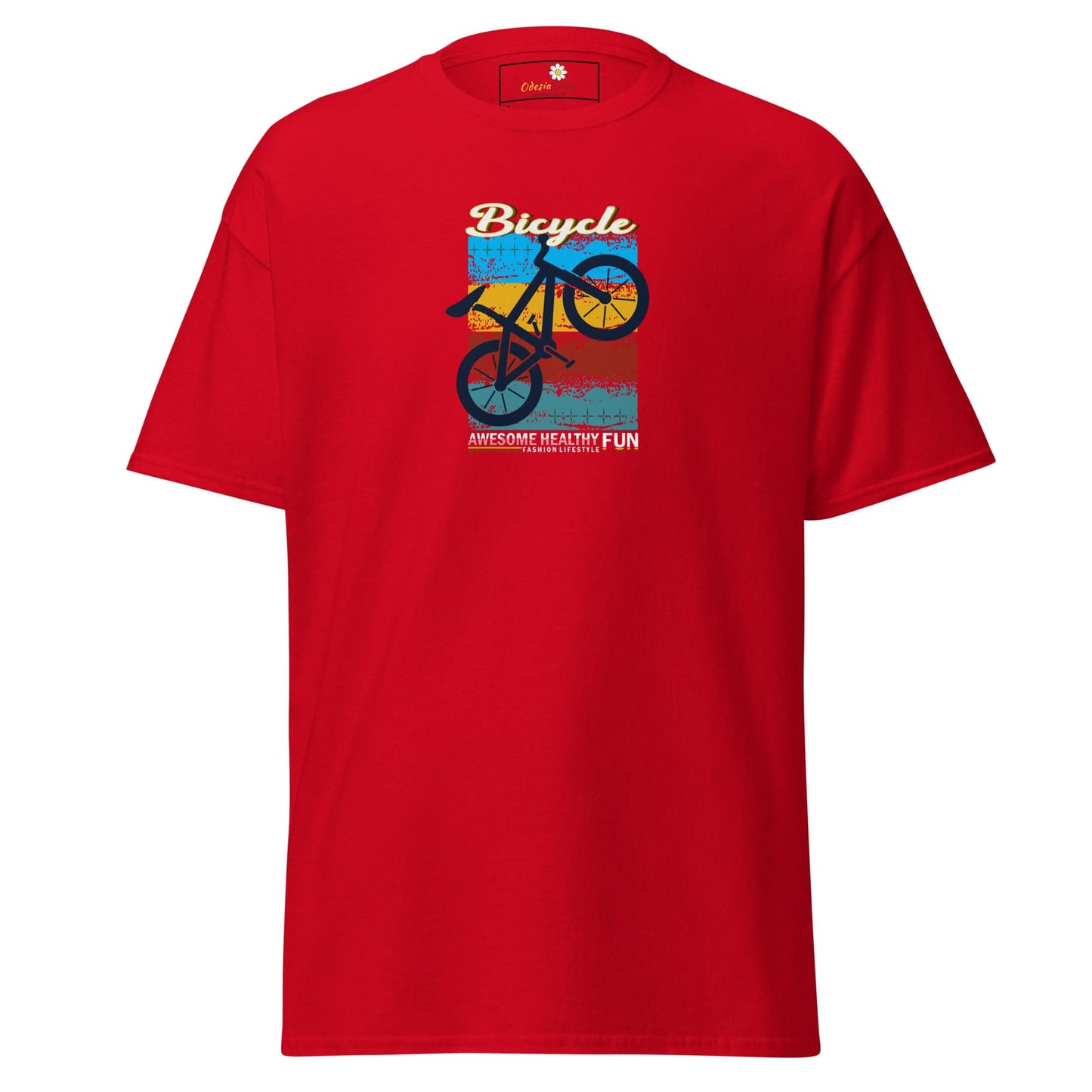 Unisex classic tee - SPORT BICYCLE FUN - REGULAR - Red / S
