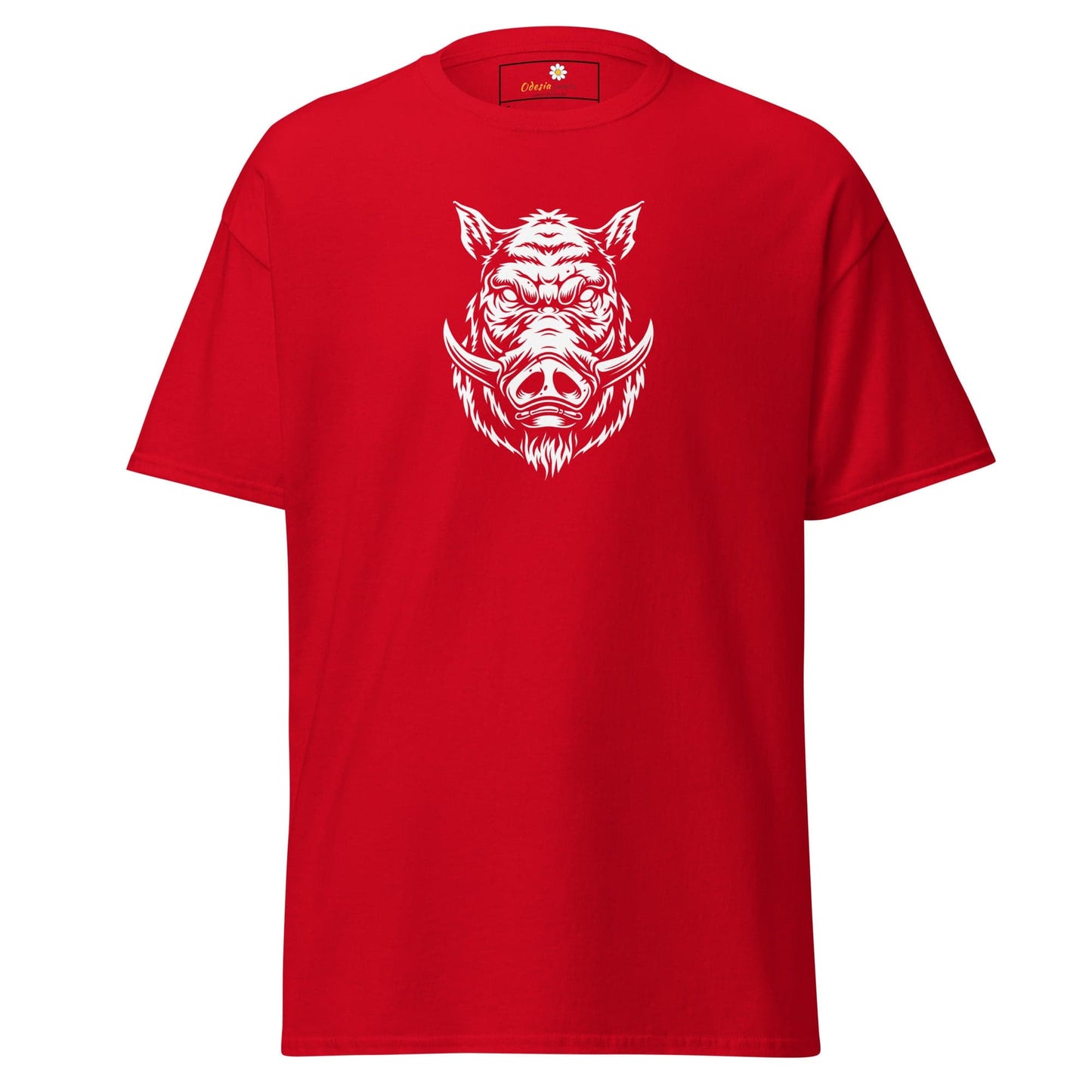 Unisex classic t-shirt - WILD LIFE PIG - REGULAR - Red / S